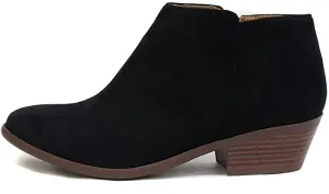 Soda Mug - Western Inspired Bootie w/Zipper and Chucky Low Stacked Heels