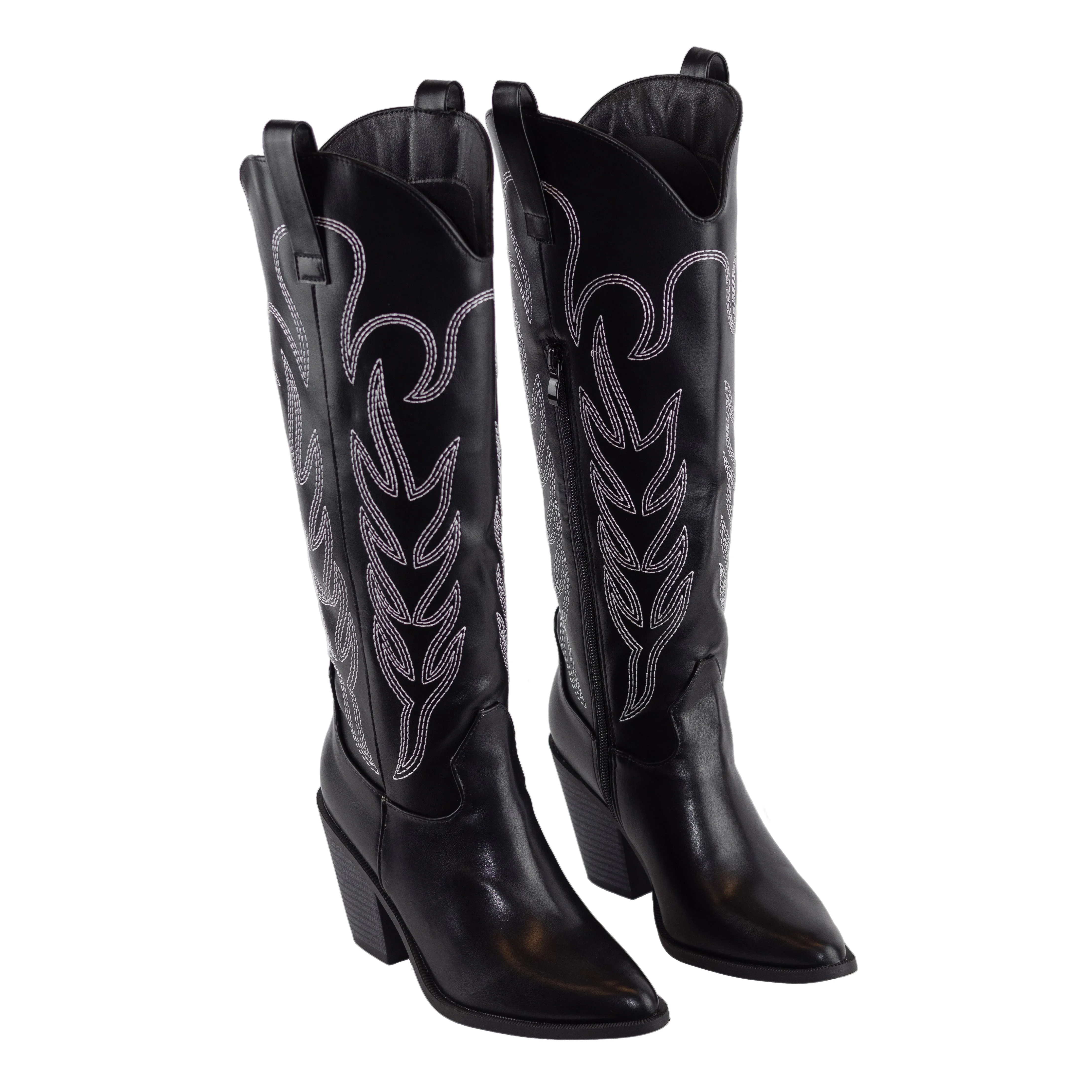 Sofia - Cowgirl Western Boots, Stitched Detailing & Pointy Toe, Stylish & Bold for Casual or Western-Inspired Looks