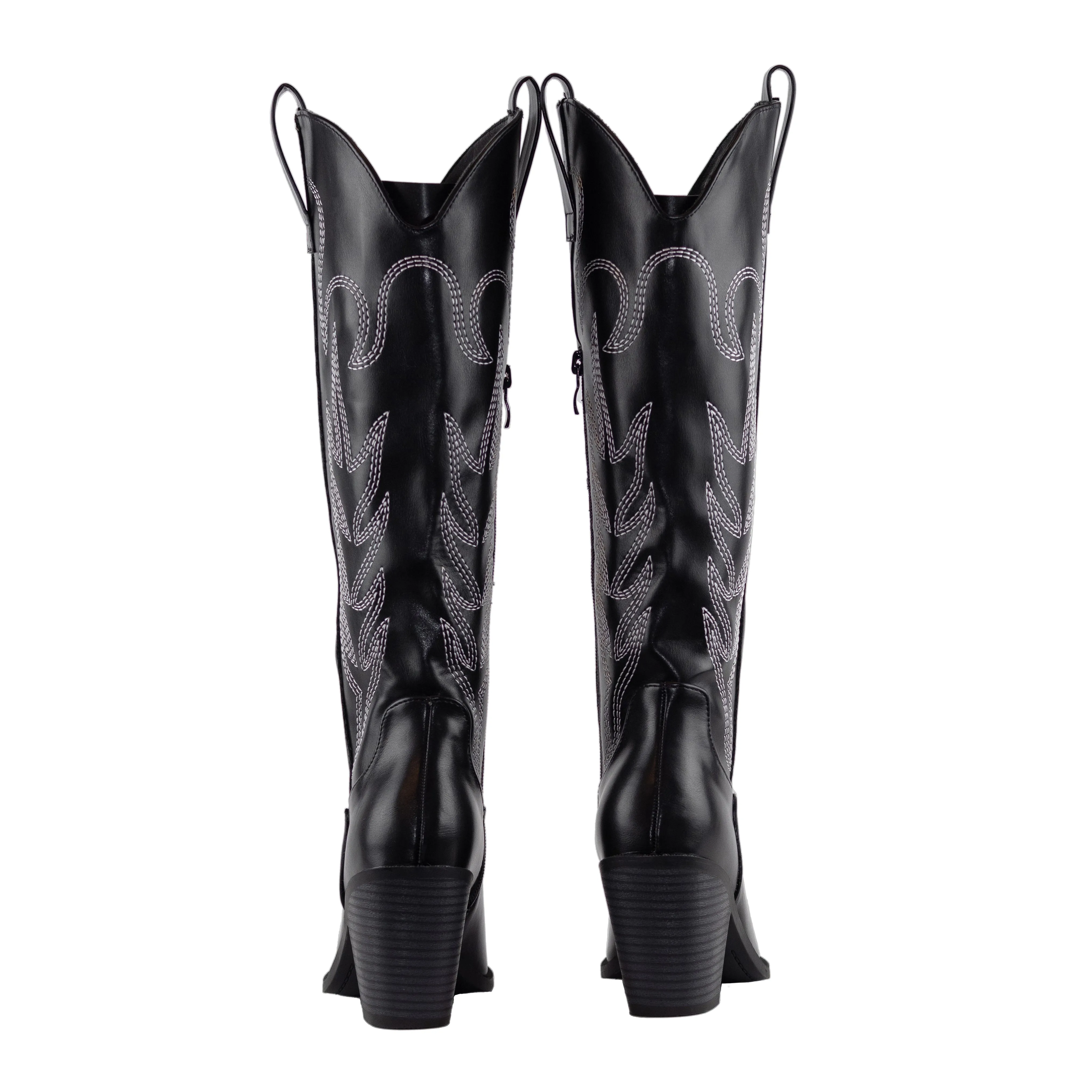 Sofia - Cowgirl Western Boots, Stitched Detailing & Pointy Toe, Stylish & Bold for Casual or Western-Inspired Looks
