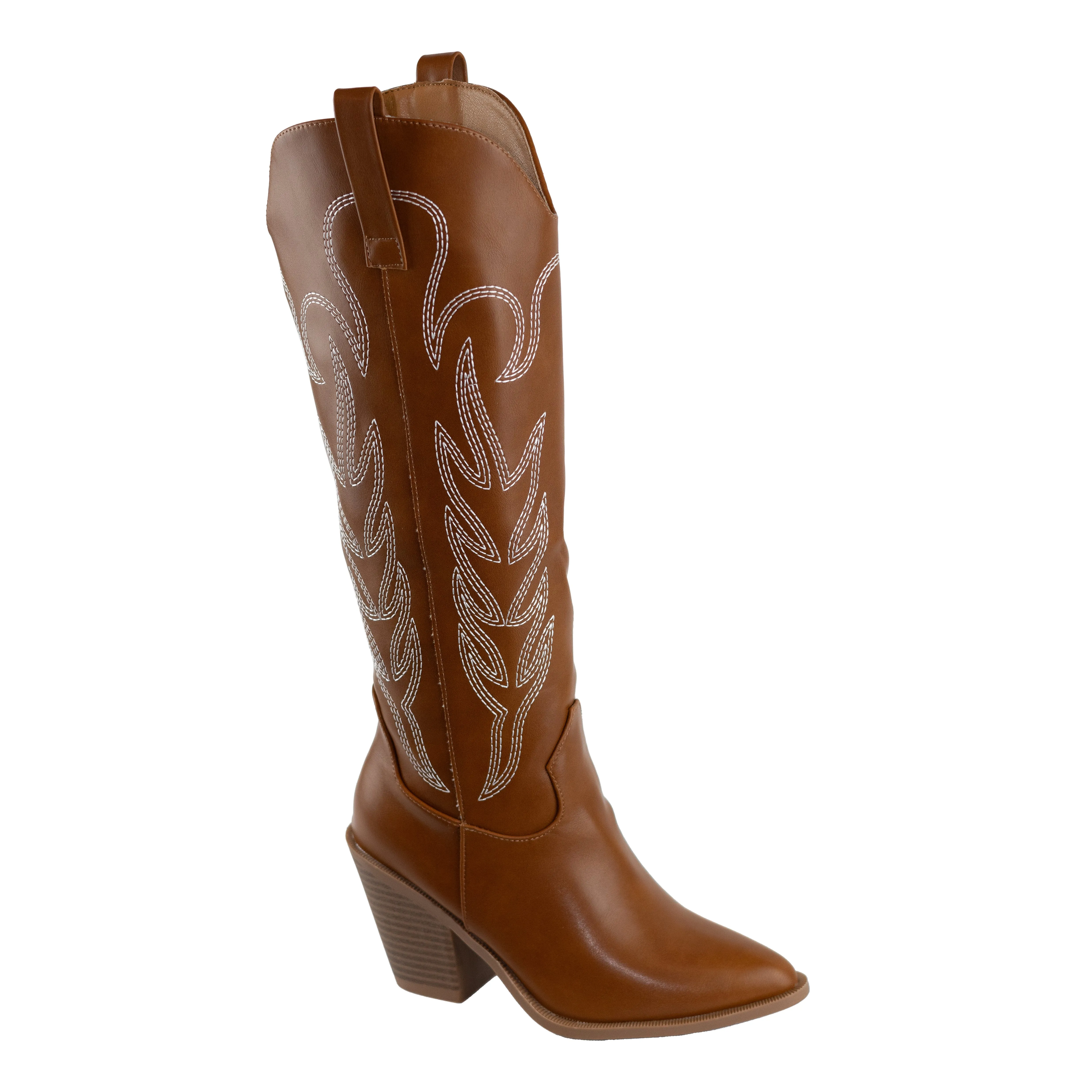 Sofia - Cowgirl Western Boots, Stitched Detailing & Pointy Toe, Stylish & Bold for Casual or Western-Inspired Looks