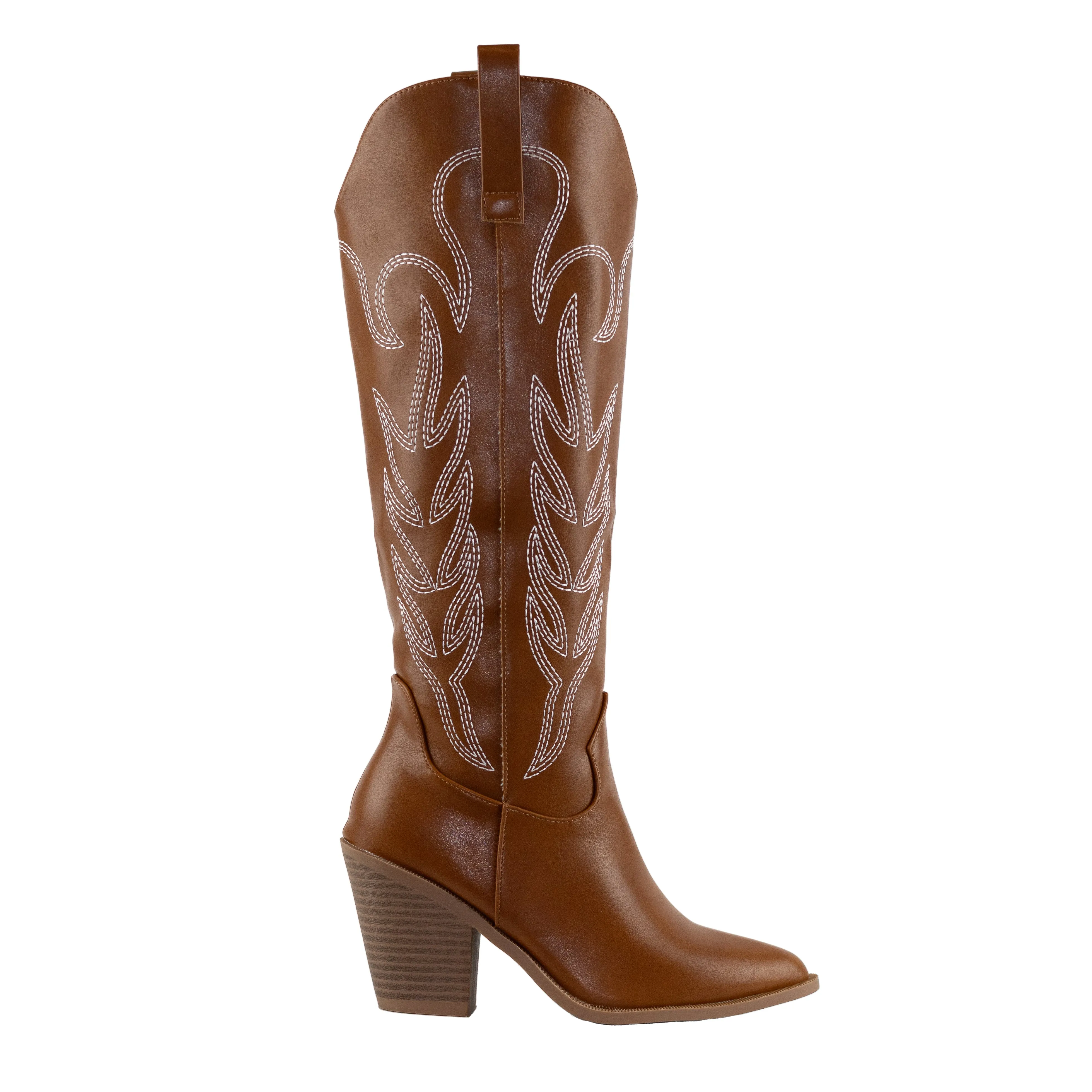 Sofia - Cowgirl Western Boots, Stitched Detailing & Pointy Toe, Stylish & Bold for Casual or Western-Inspired Looks