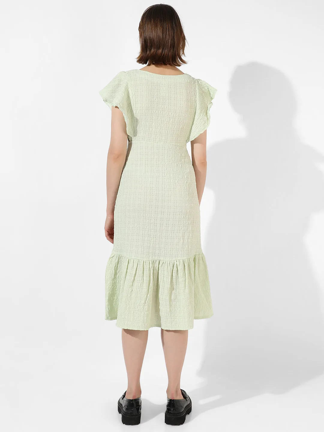 Solid Green Dress