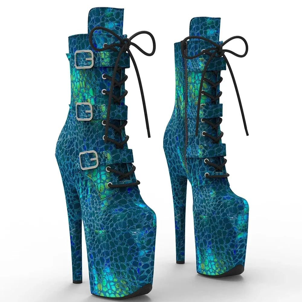 Sophia Strap Up High Heels - 8 Inches