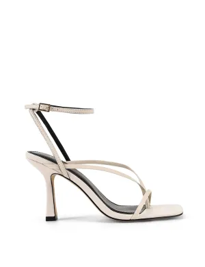 Spice Strappy Sandals - Chalk White Leather