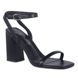 Square Toe Block Heel Sandal