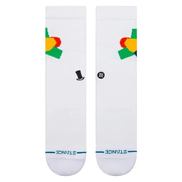 Stance Socks Willy Wonka Everlasting Crew - White