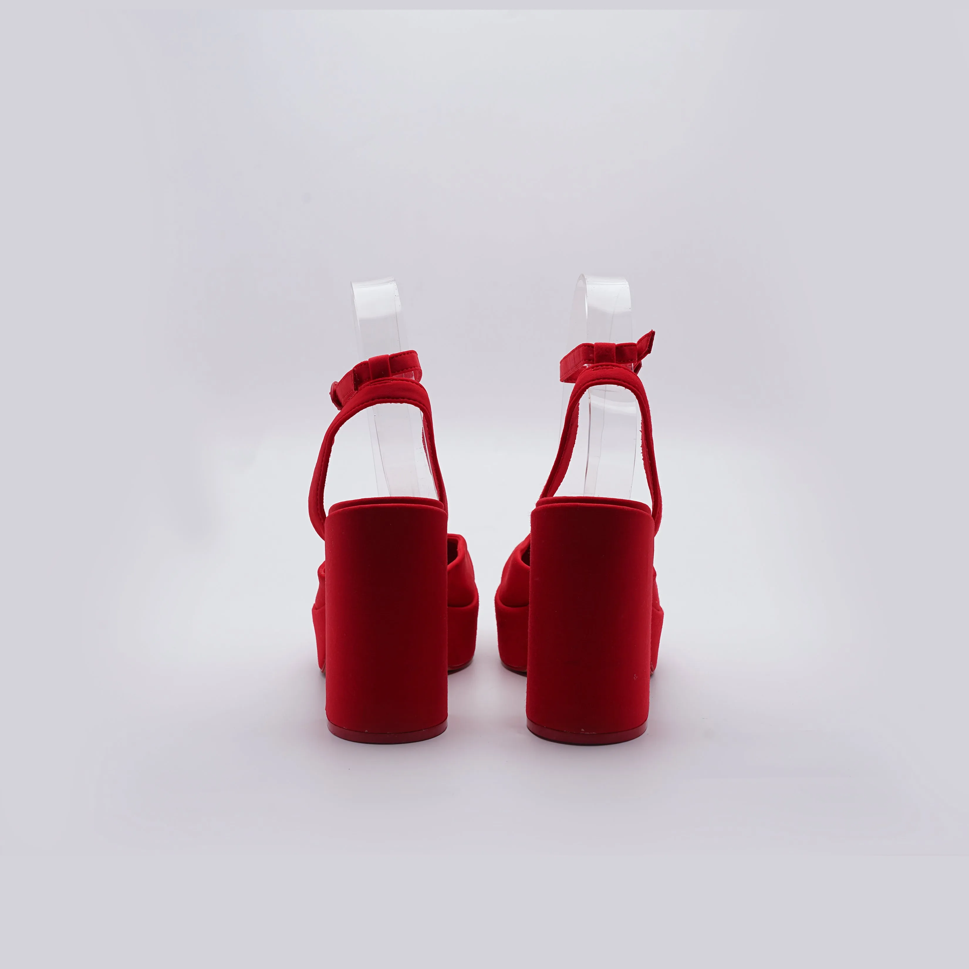 Stradivarius satin platform Heel