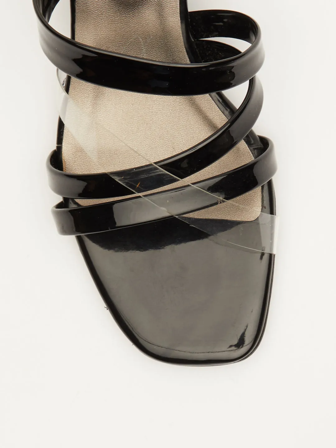 STRAPPY PATENT HEELS