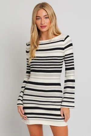 Striped Sweater Mini Dress