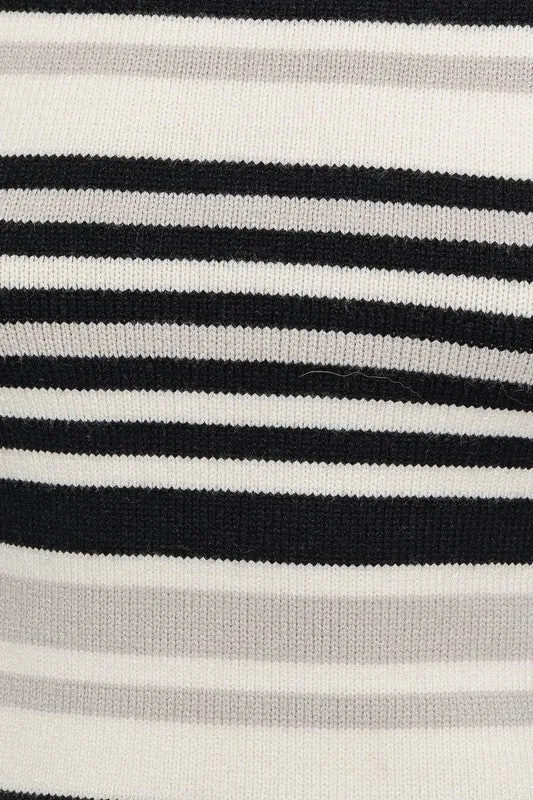 Striped Sweater Mini Dress