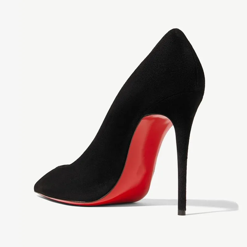 Suede Pointed-Toe Pump