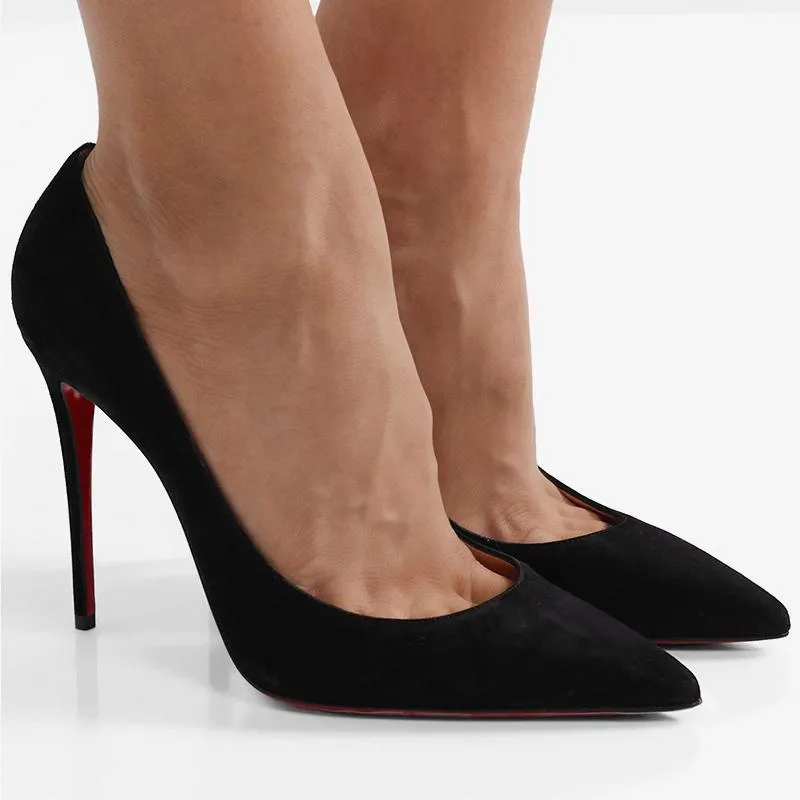 Suede Pointed-Toe Pump