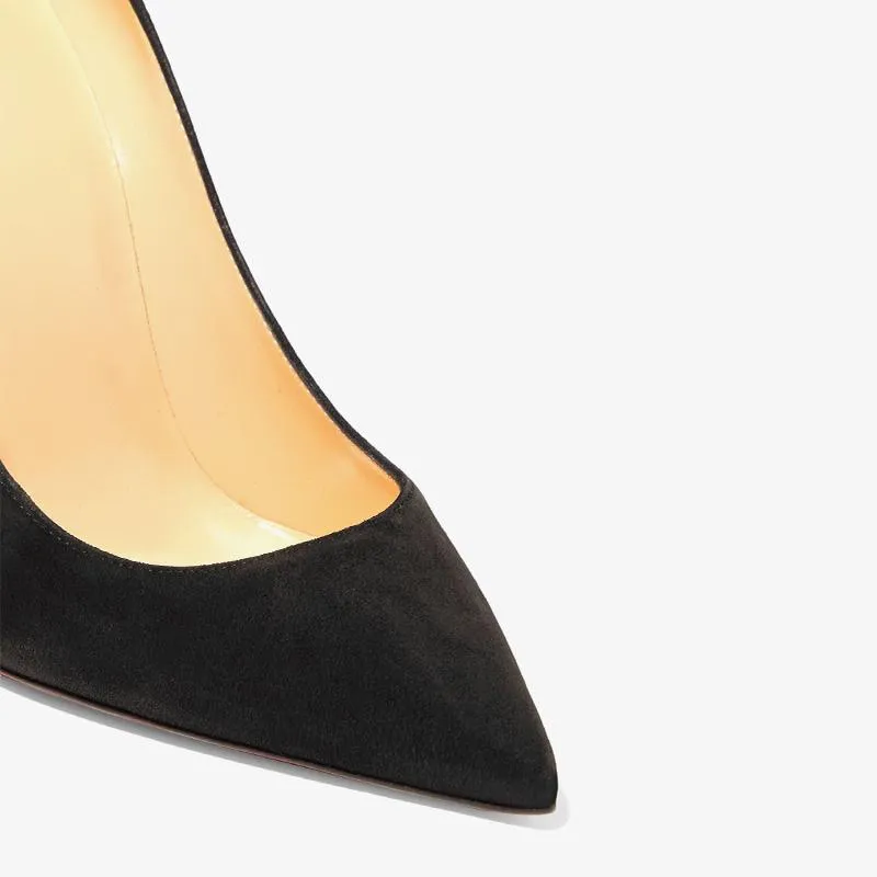 Suede Pointed-Toe Pump