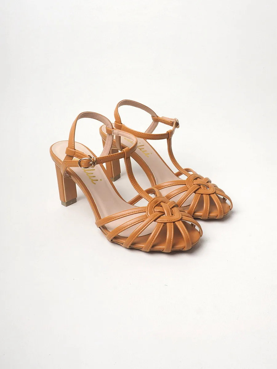SURIA Multi-strap Sandals on Straight Heels