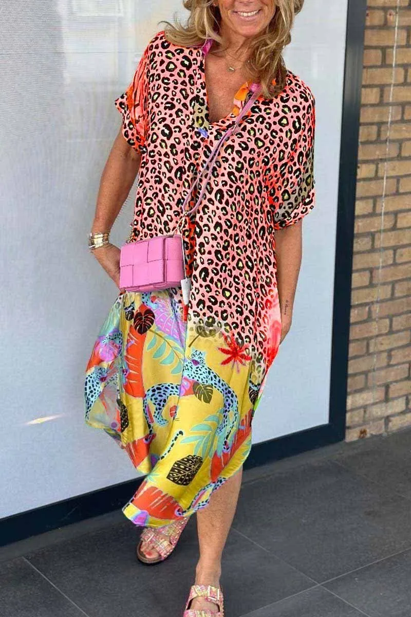 Sylis | Casual Dress with Leopard Print
