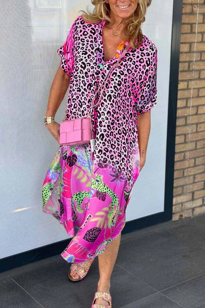 Sylis | Casual Dress with Leopard Print