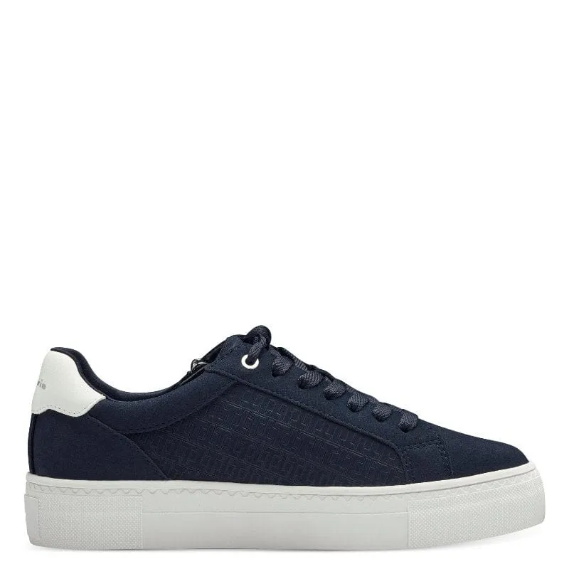 Tamaris Womens Navy Lace-up Shoe 1-23313-41
