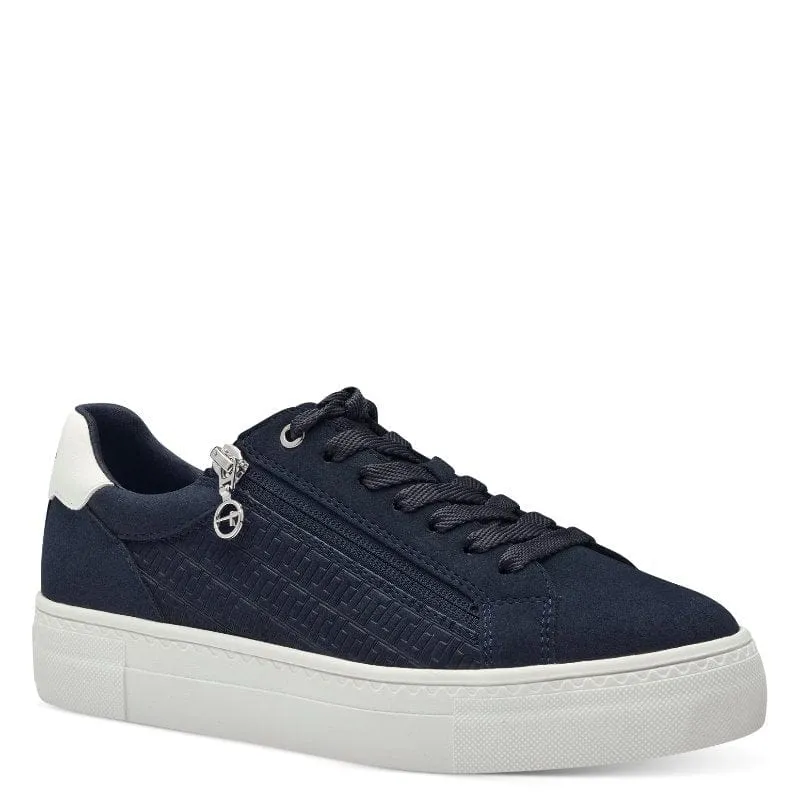 Tamaris Womens Navy Lace-up Shoe 1-23313-41