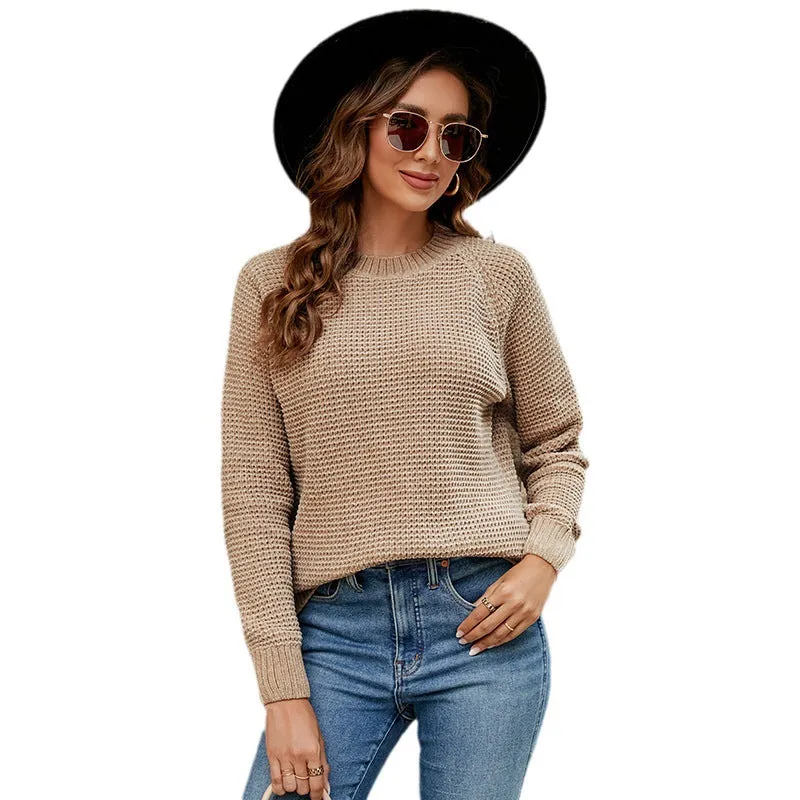 Textured Knit Chenille Pullover