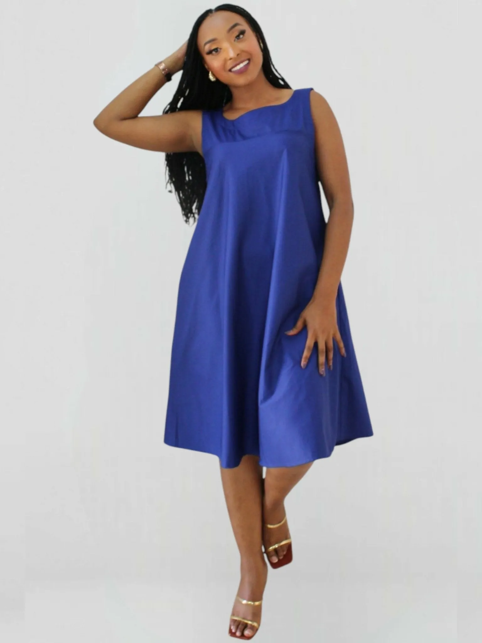 The Fashion Frenzy Zuri Shift Dress - Royal Blue