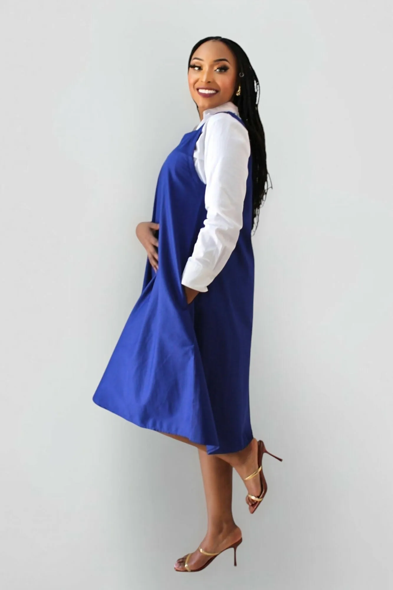The Fashion Frenzy Zuri Shift Dress - Royal Blue