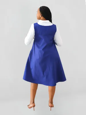 The Fashion Frenzy Zuri Shift Dress - Royal Blue