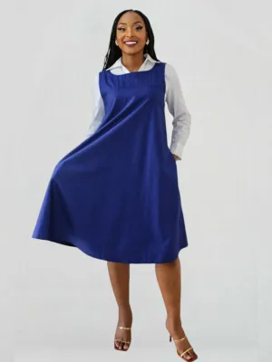 The Fashion Frenzy Zuri Shift Dress - Royal Blue