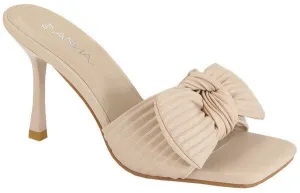 The Monica Heel: Nde Bow Slip On Heel