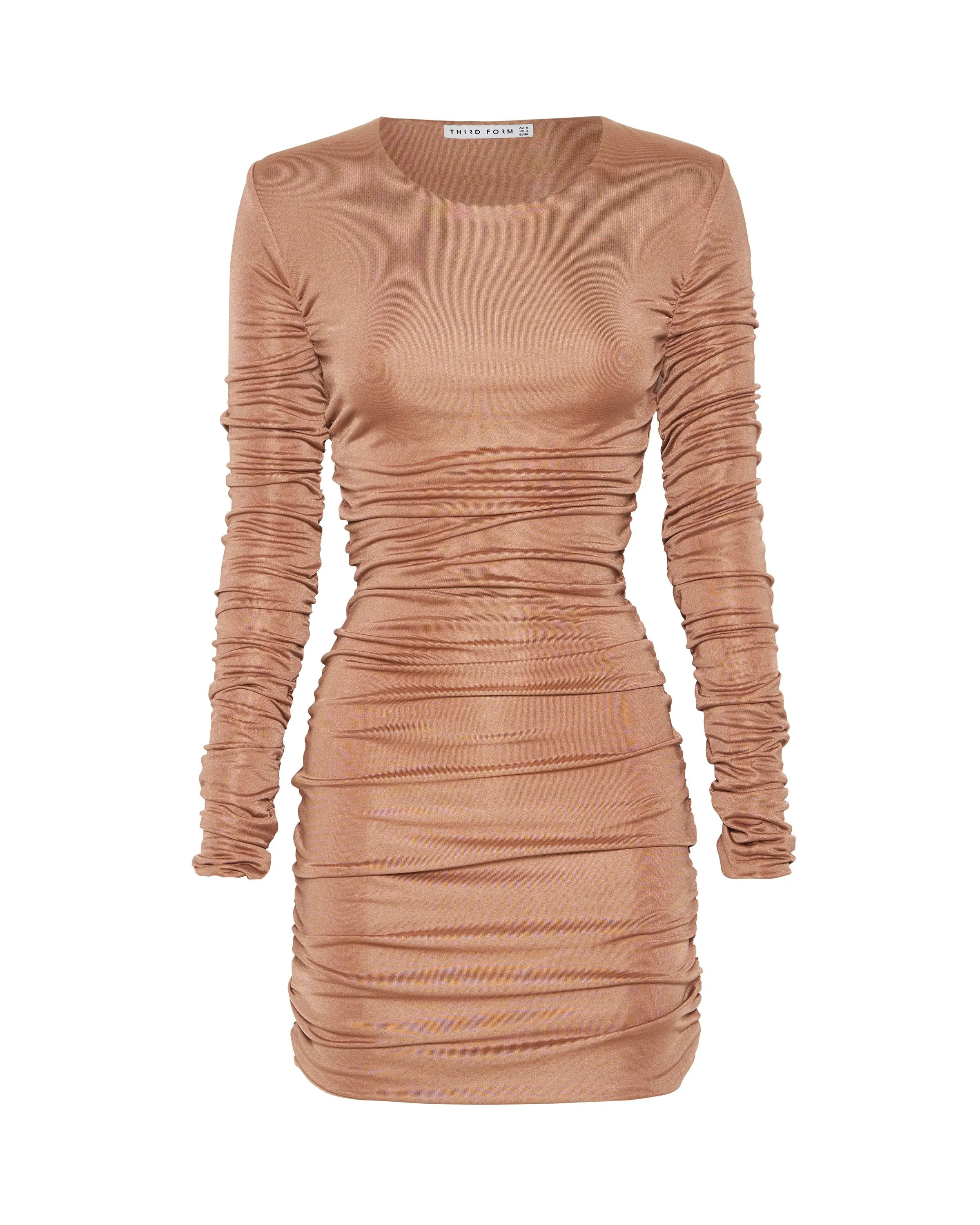 Third Form Lead On L/S Mini Dress - Blushing