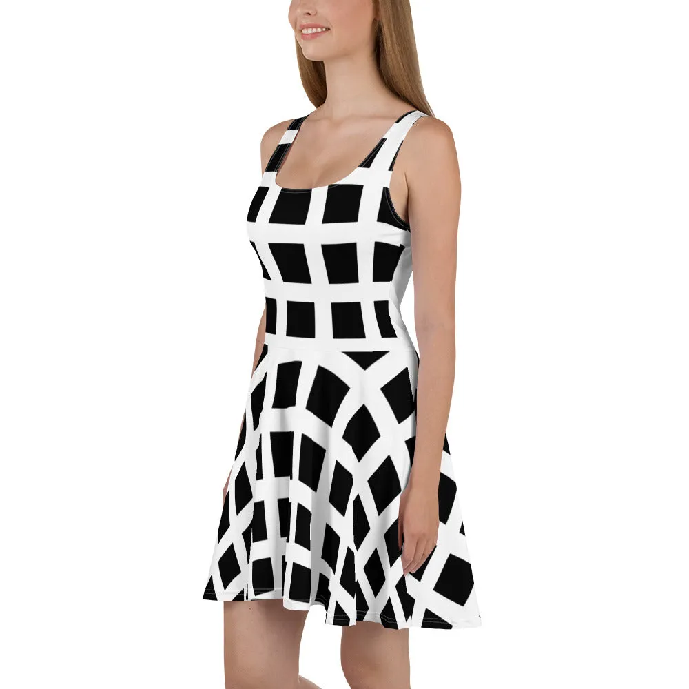 Timeless Charm Classic Fashion Design Skater Dress, lioness-love