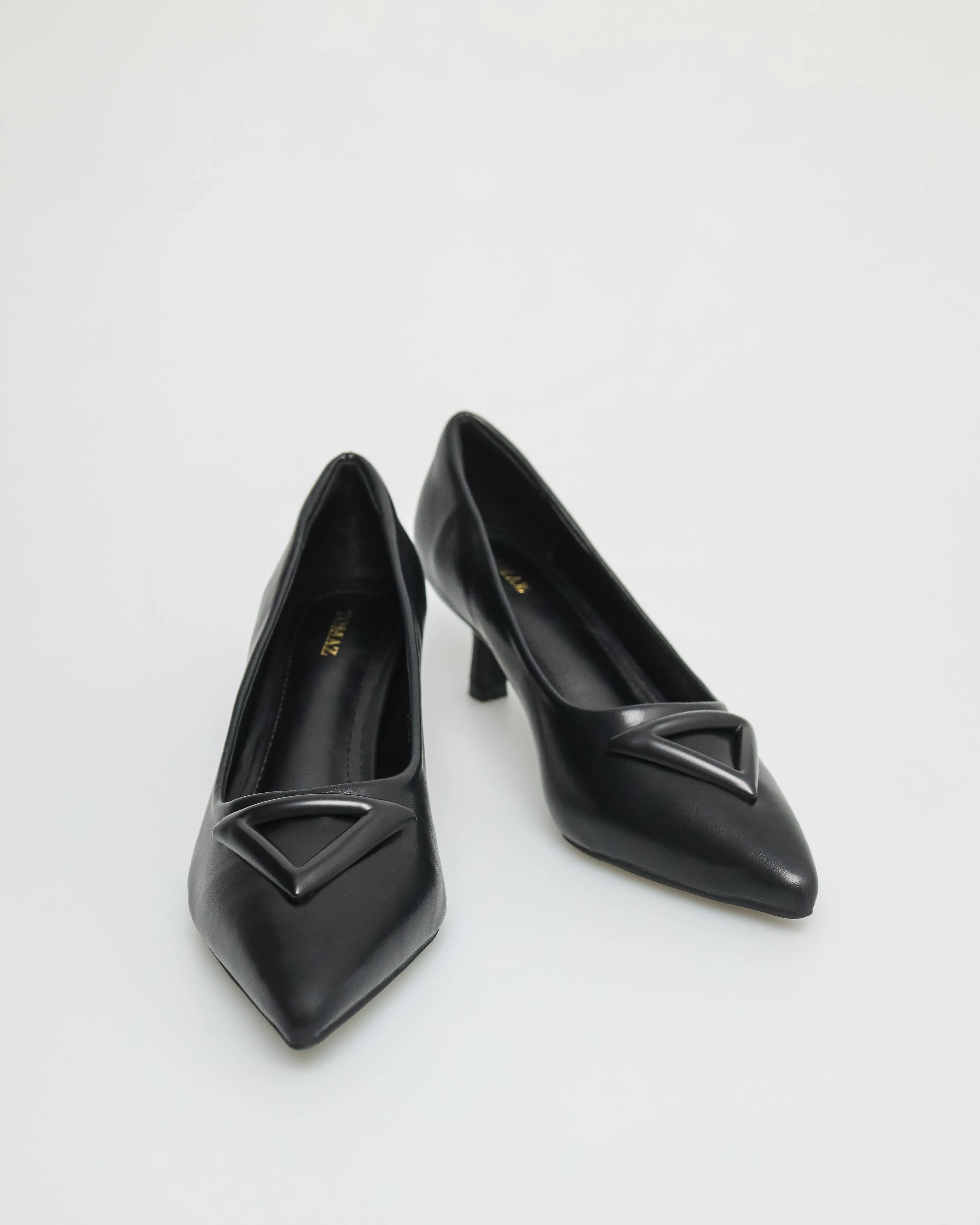 Tomaz FL052 Ladies Triangle Gem Kitten Heels
