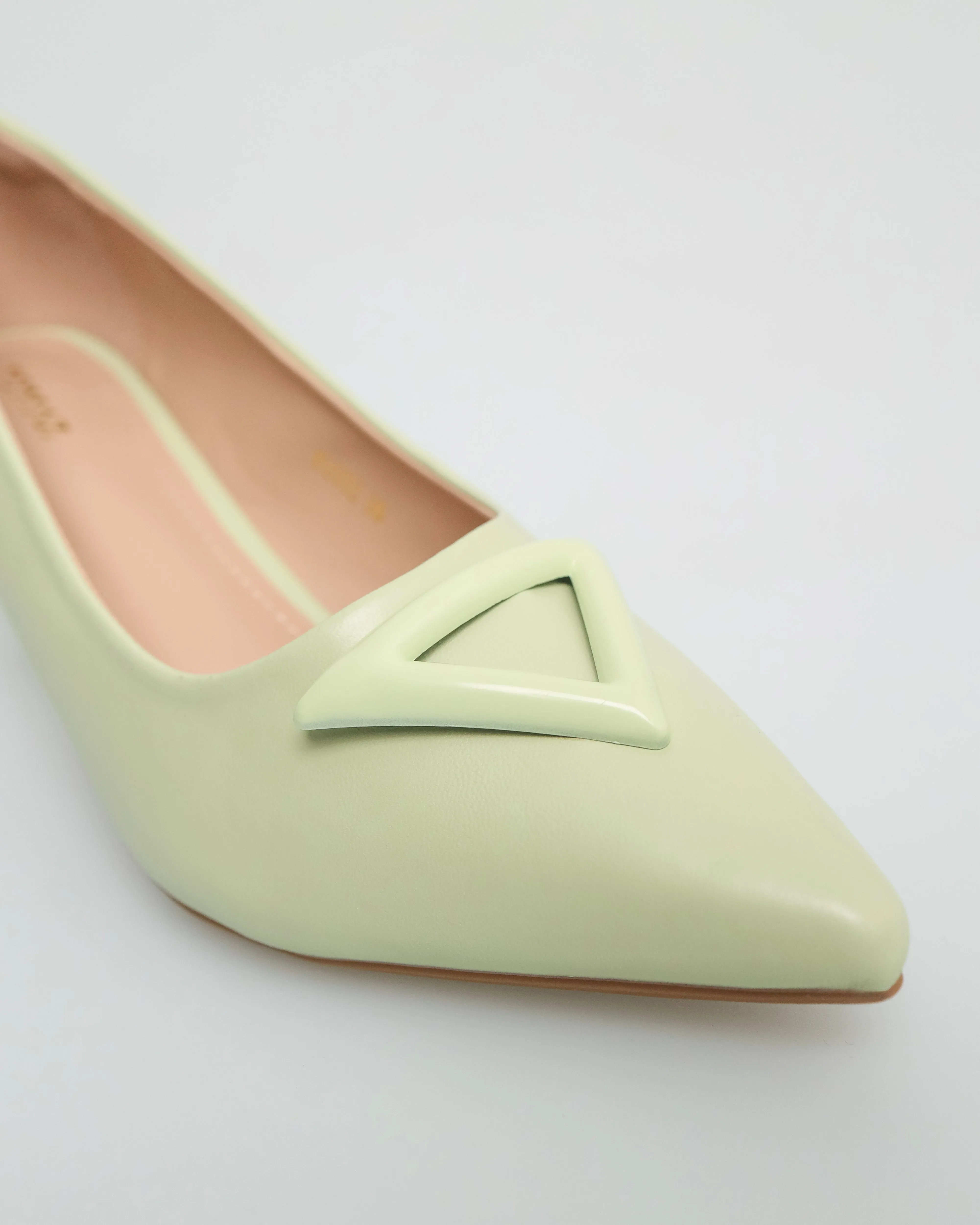 Tomaz FL052 Ladies Triangle Gem Kitten Heels