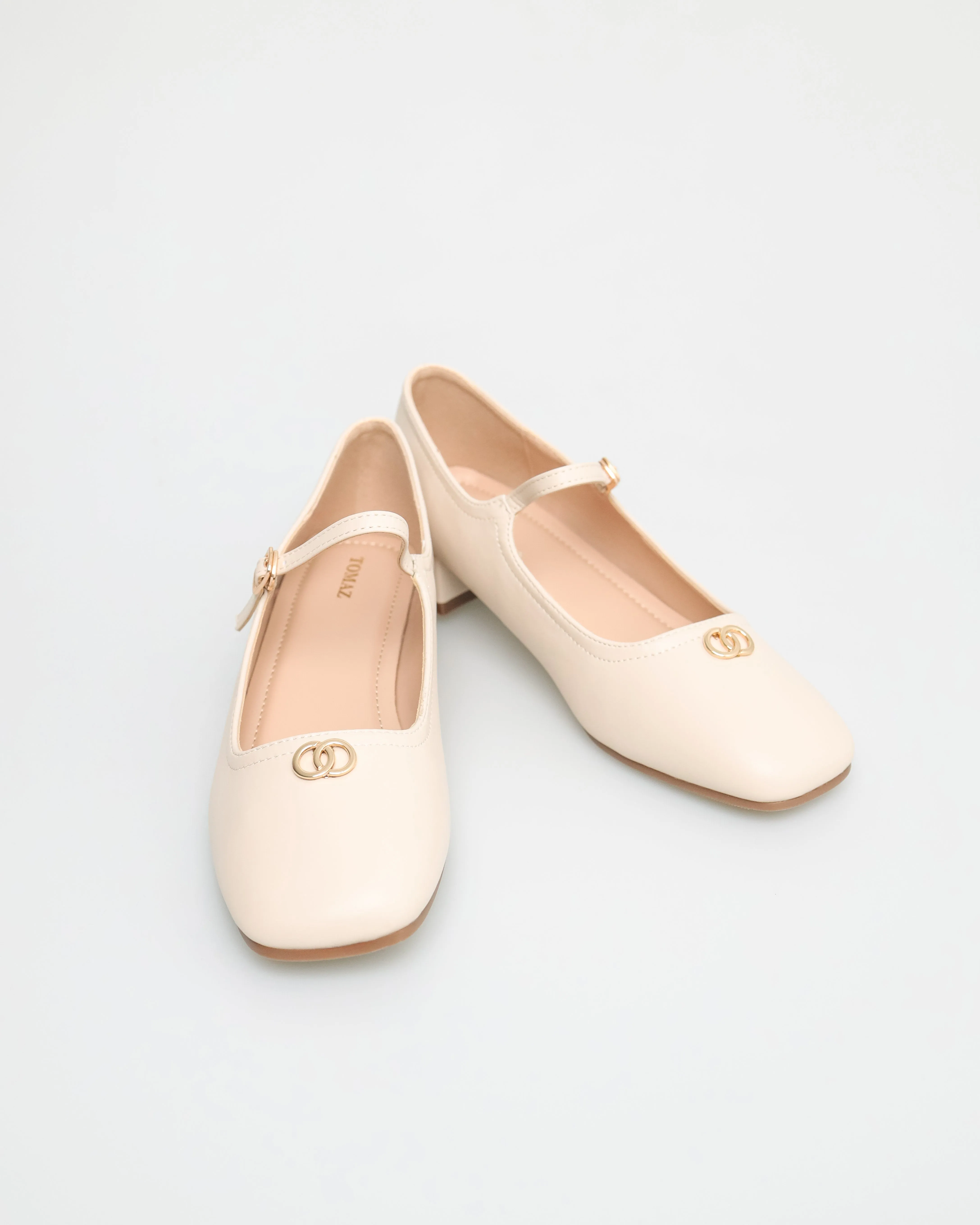 Tomaz NN211 Ladies Double Hoop Mary Janes Low Heels