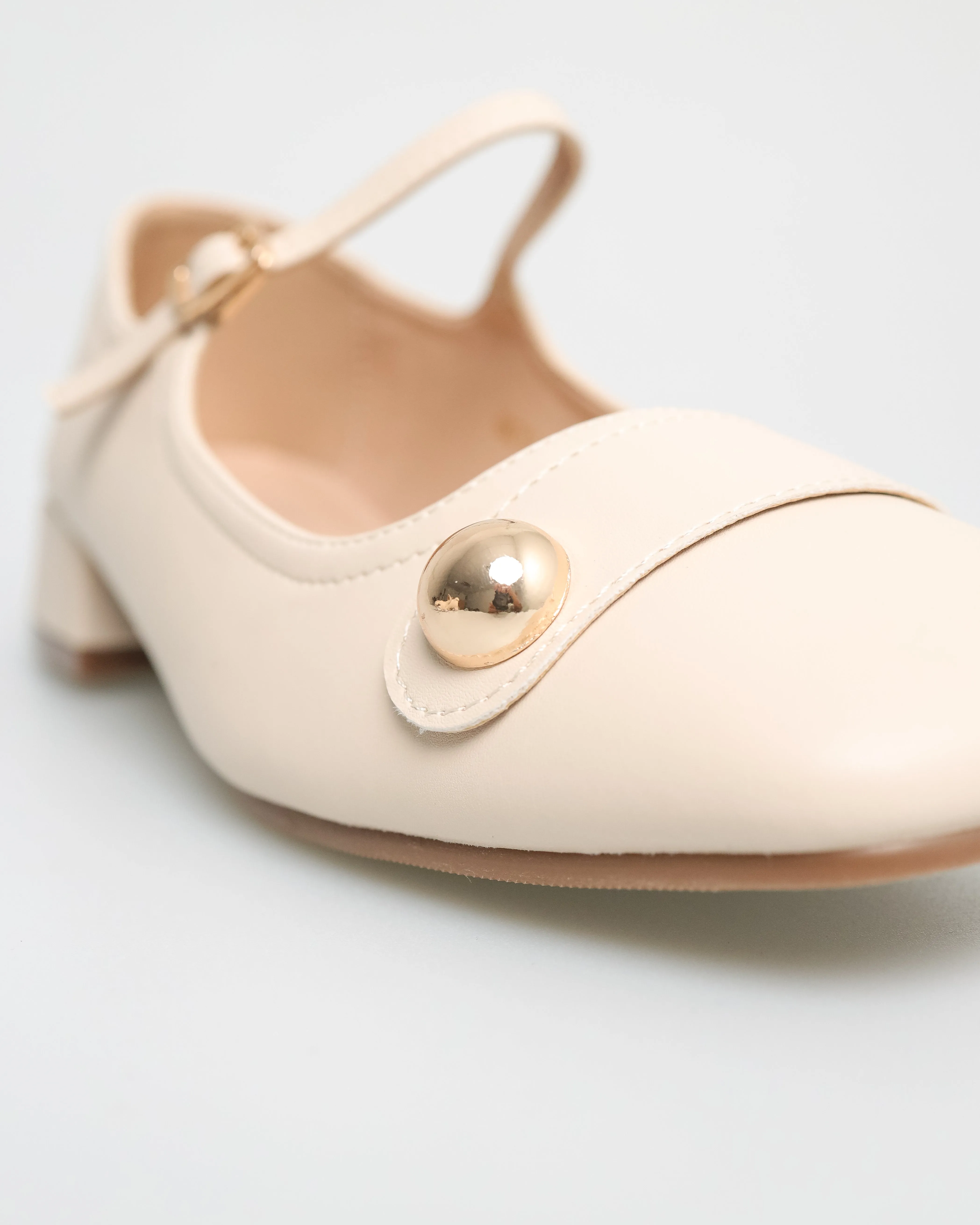 Tomaz NN212 Ladies Button Mary Janes Low Heels