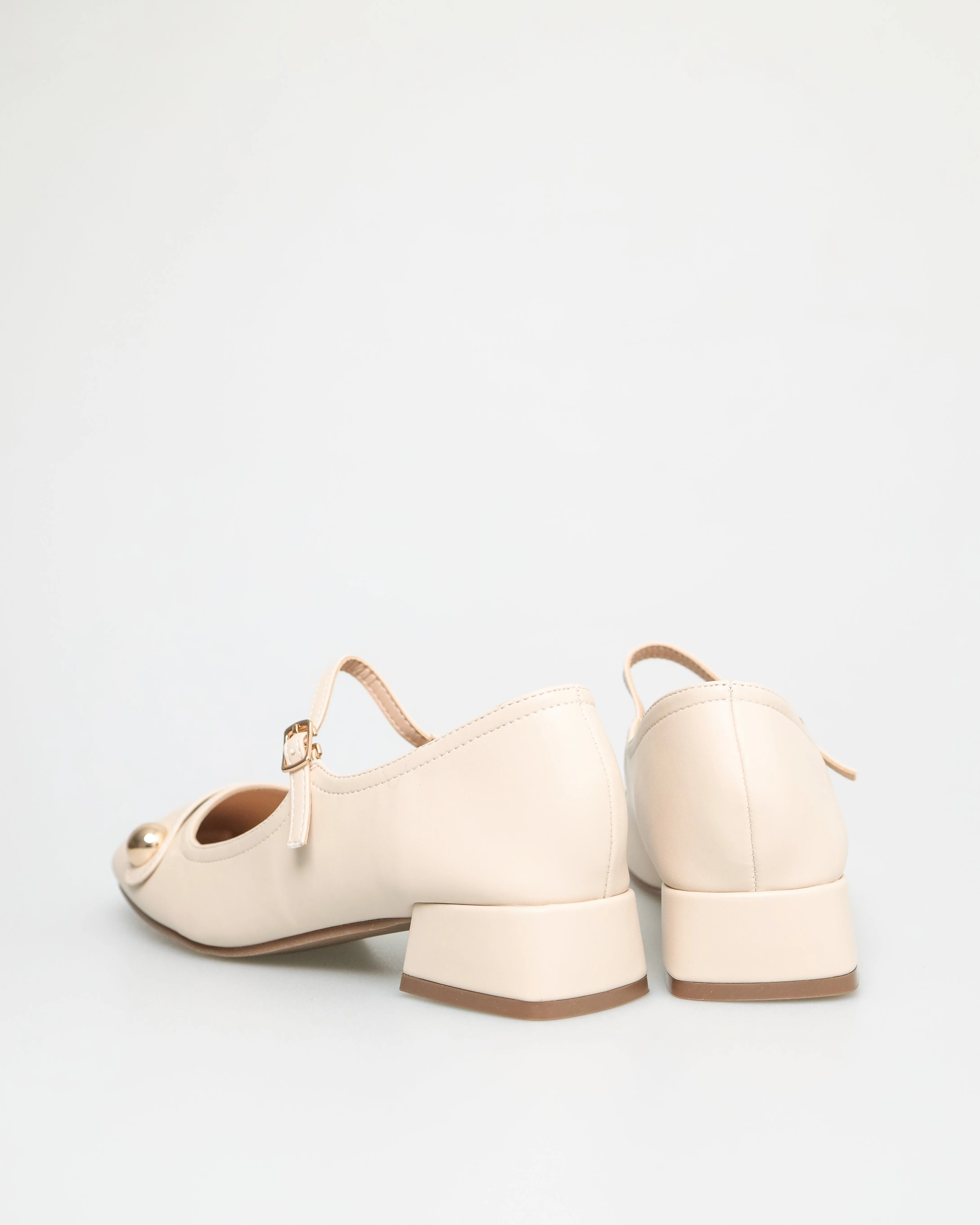 Tomaz NN212 Ladies Button Mary Janes Low Heels