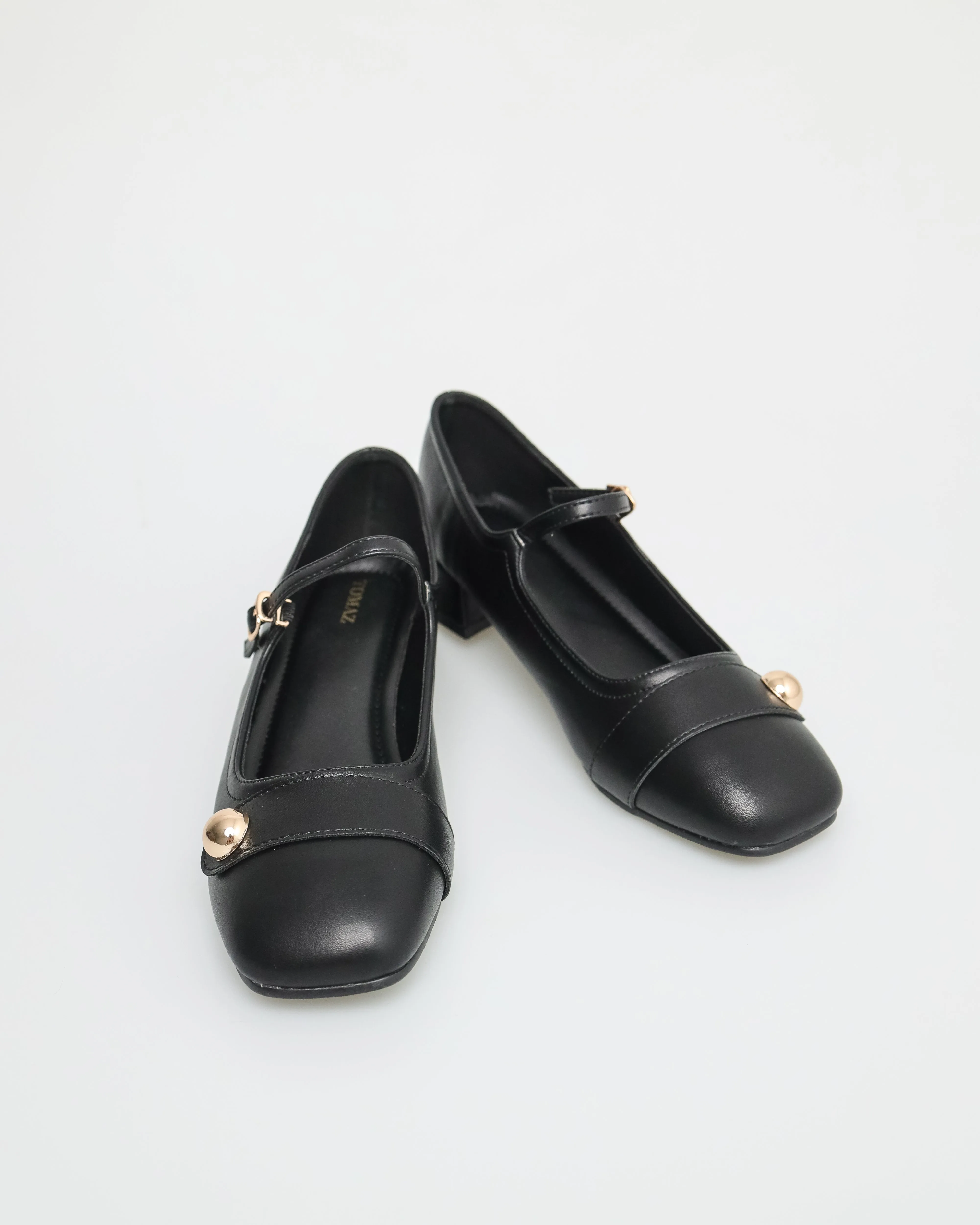 Tomaz NN212 Ladies Button Mary Janes Low Heels