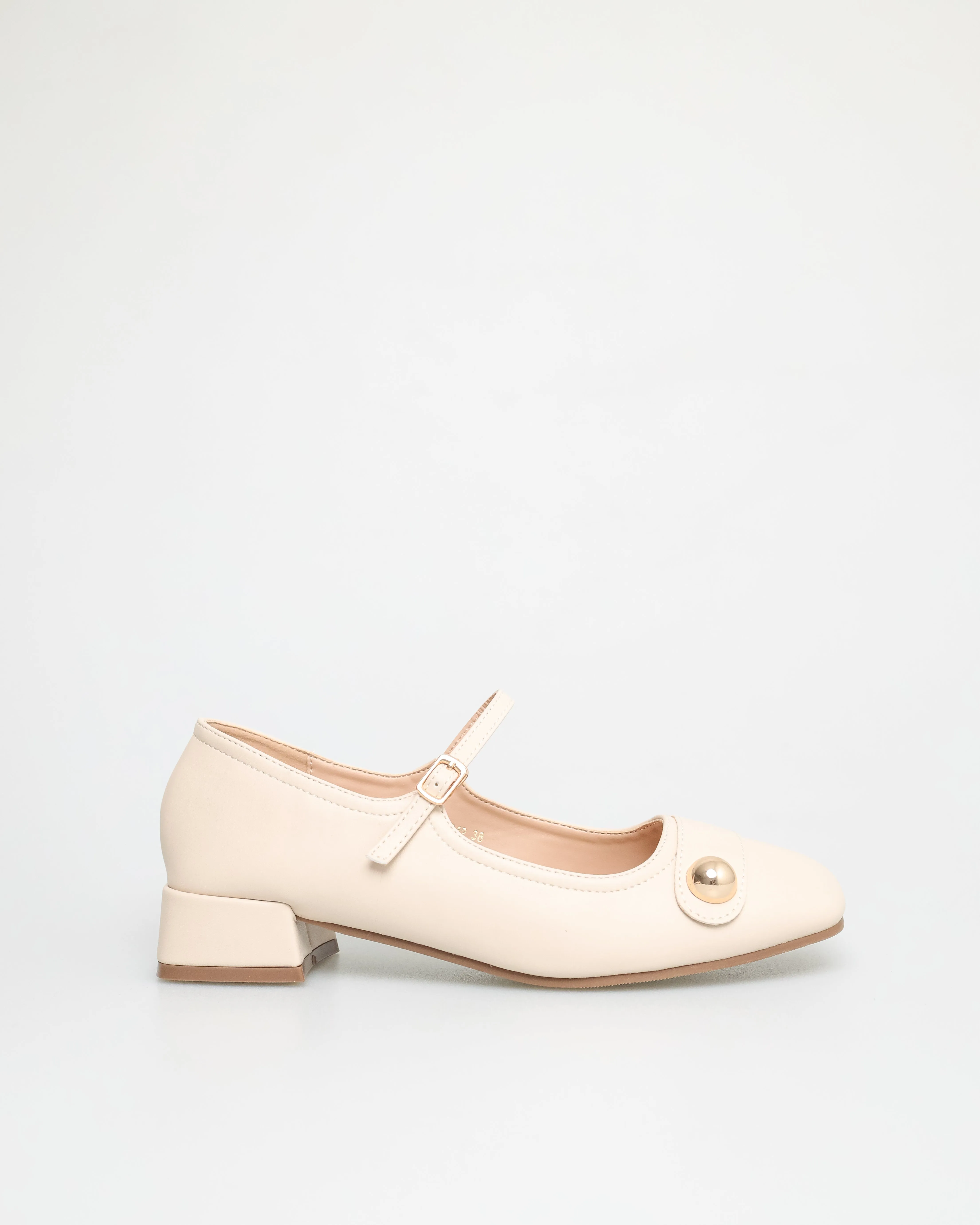 Tomaz NN212 Ladies Button Mary Janes Low Heels