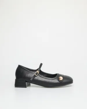 Tomaz NN212 Ladies Button Mary Janes Low Heels