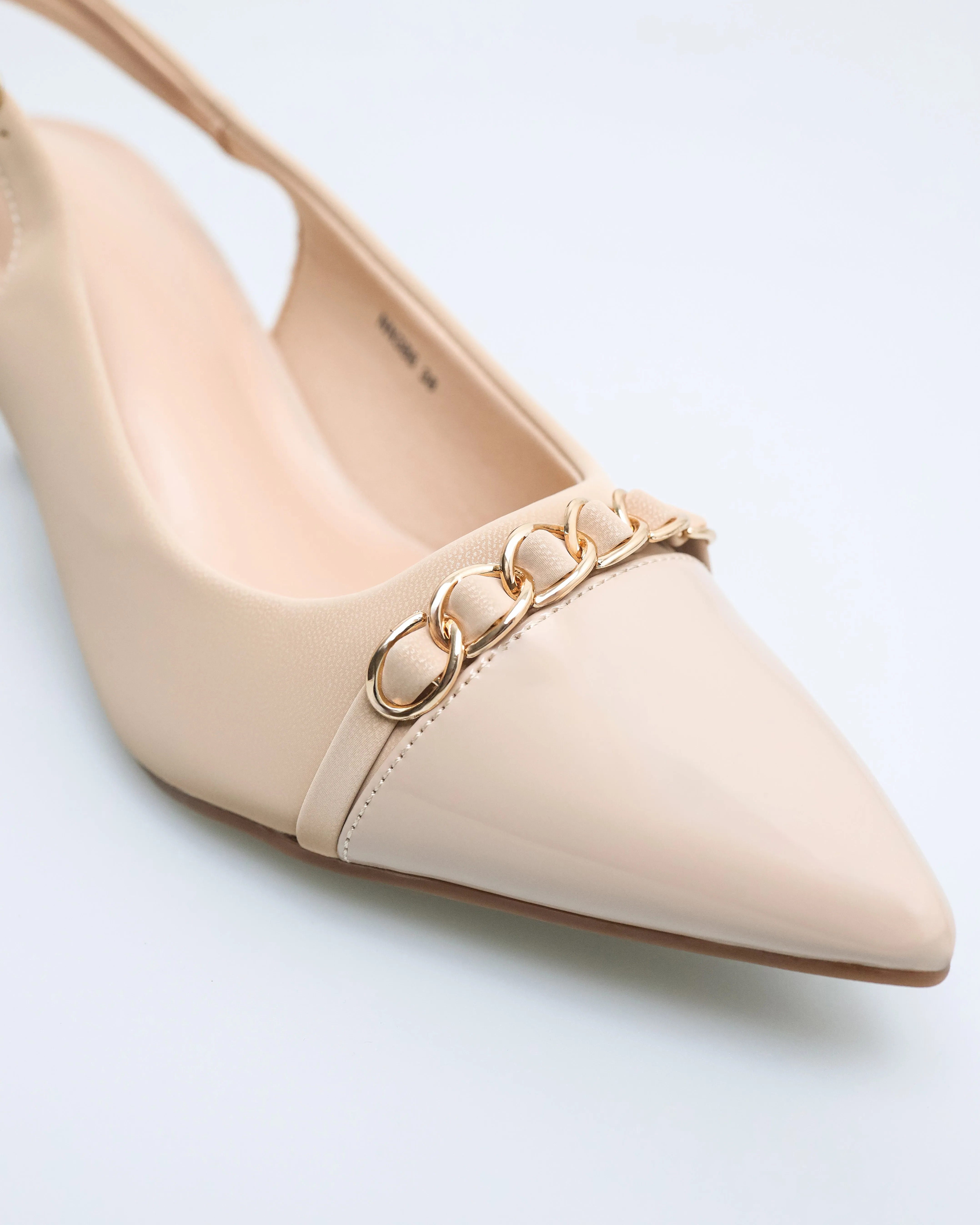 Tomaz NN386 Ladies Pointy Chain Heels