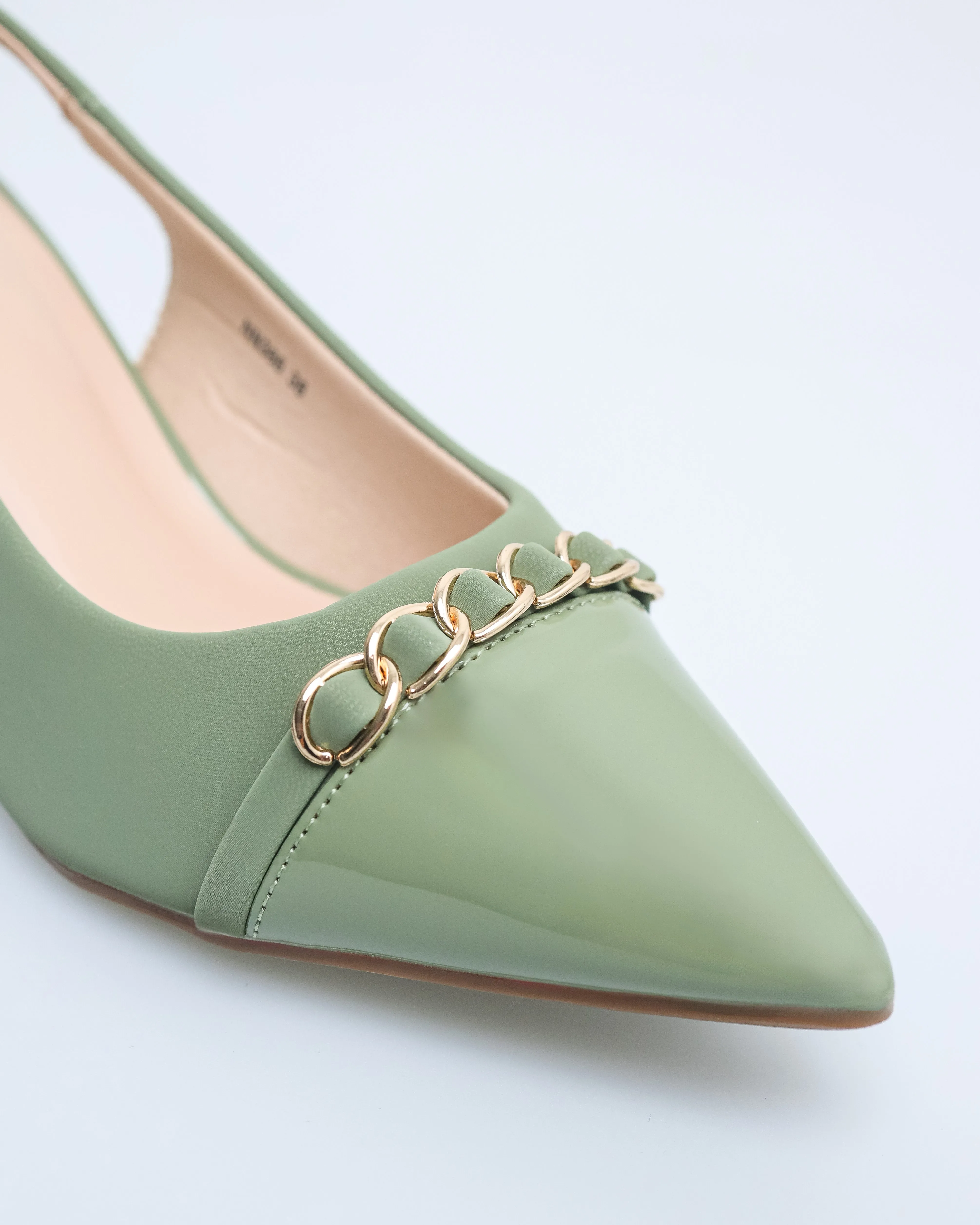 Tomaz NN386 Ladies Pointy Chain Heels