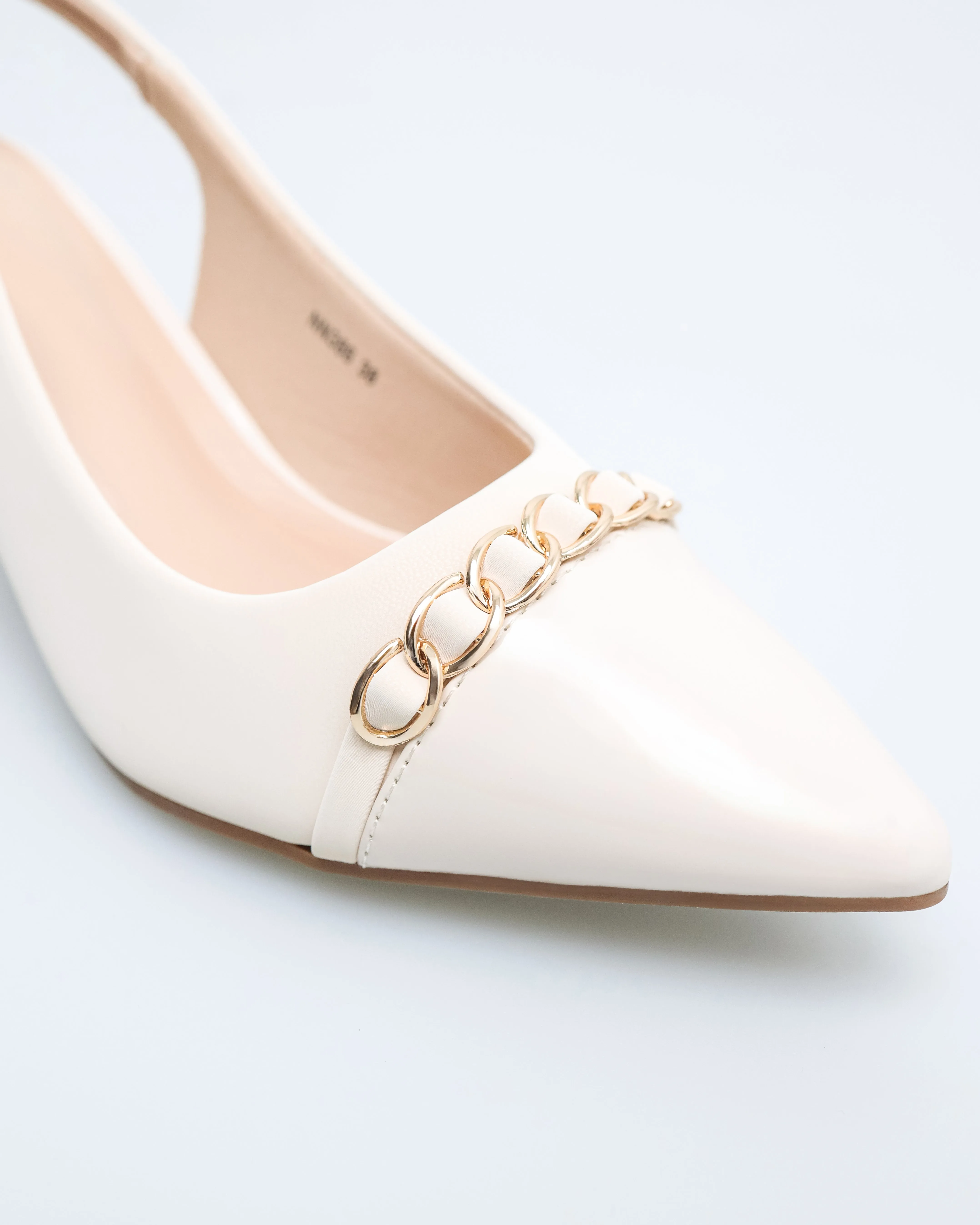 Tomaz NN386 Ladies Pointy Chain Heels