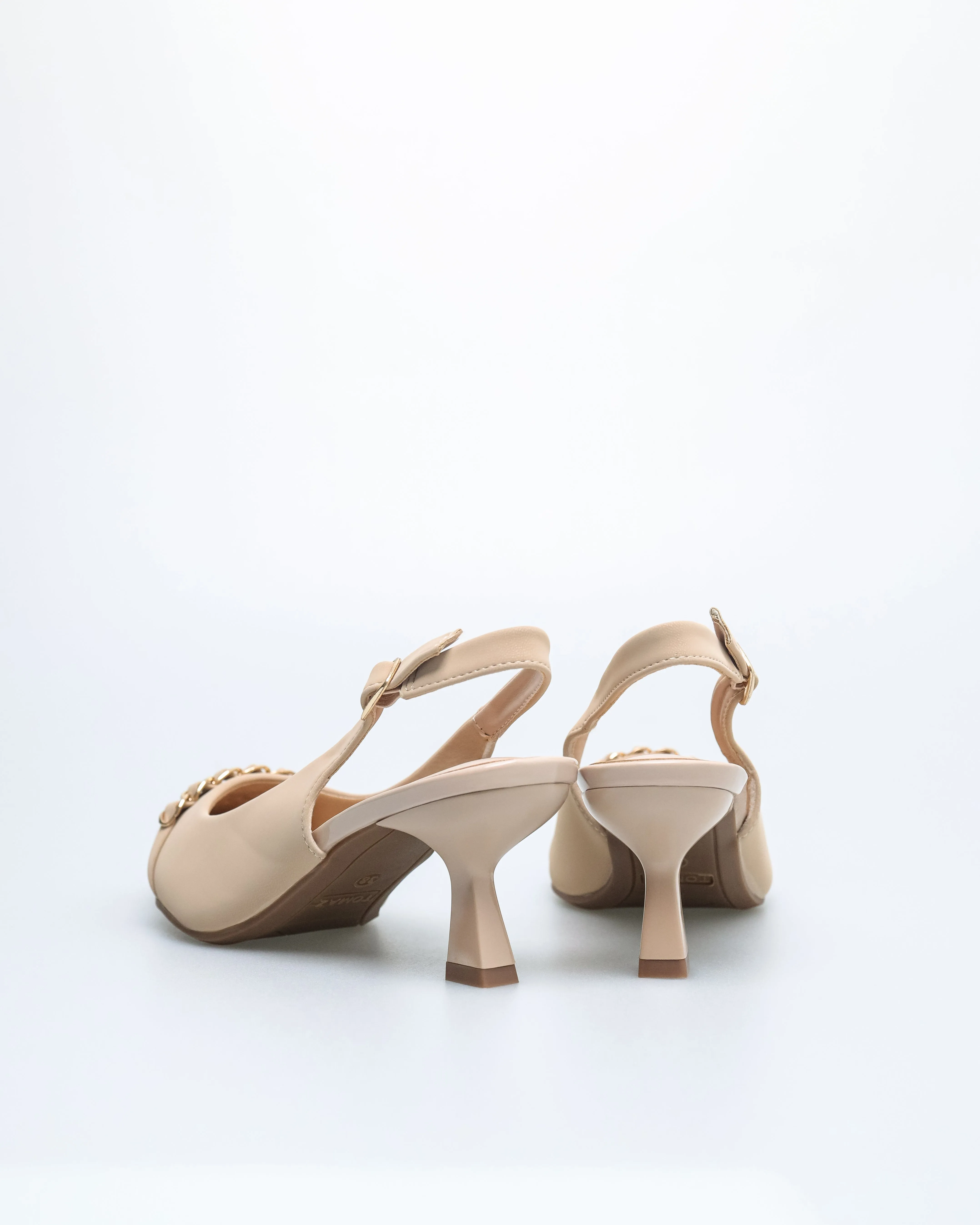 Tomaz NN386 Ladies Pointy Chain Heels