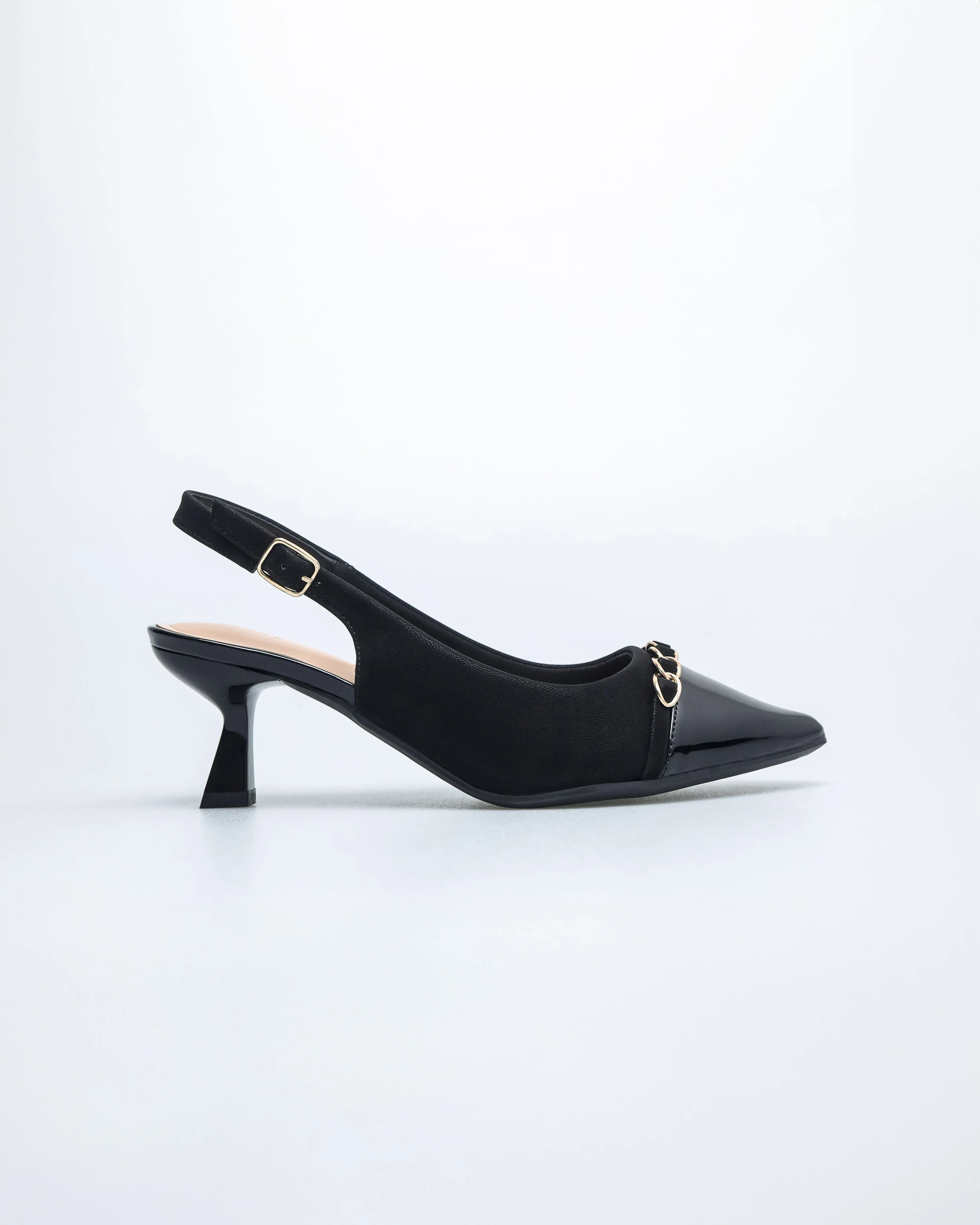 Tomaz NN386 Ladies Pointy Chain Heels