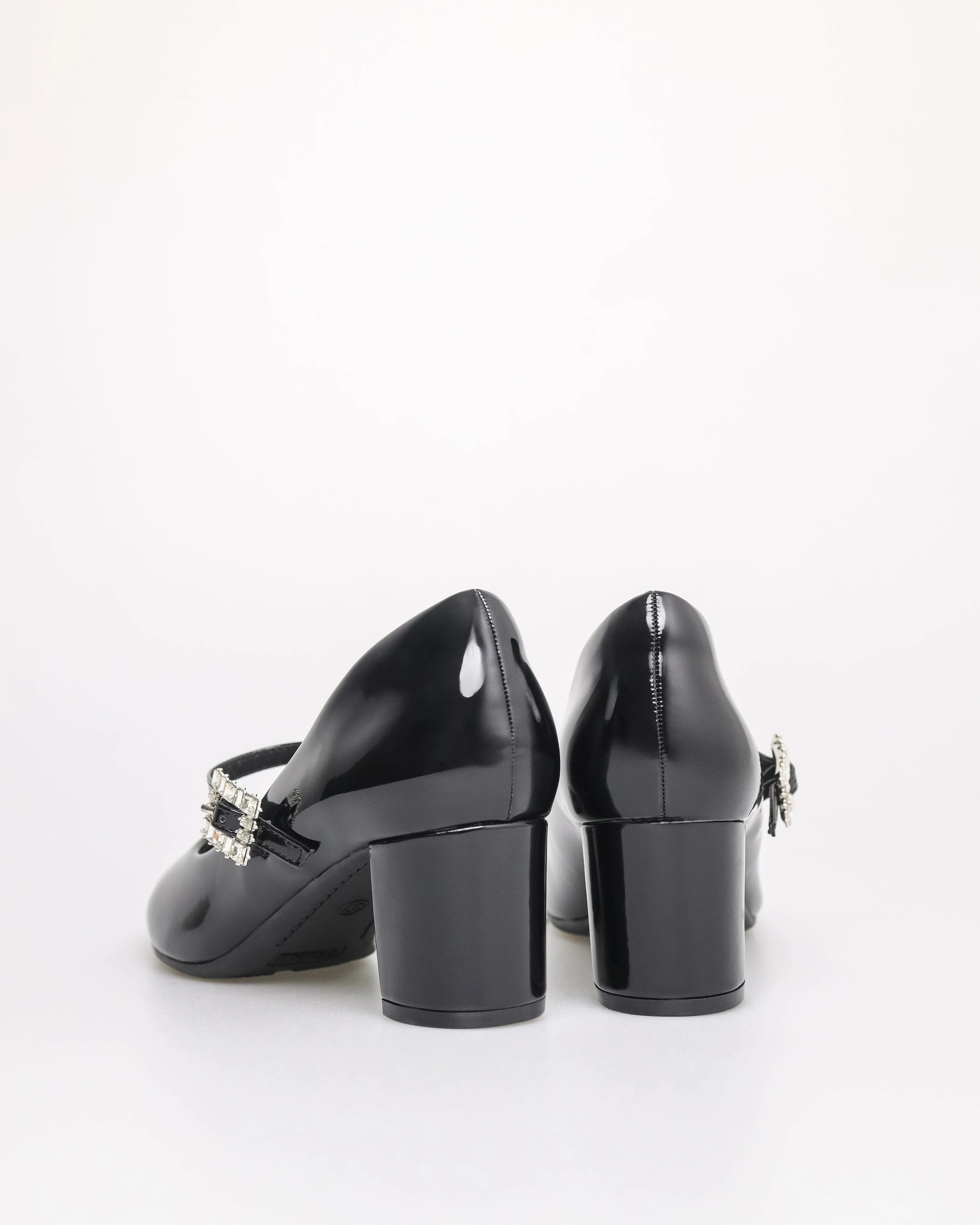 Tomaz NN442 Ladies Ballerina Crystal Buckle Heels