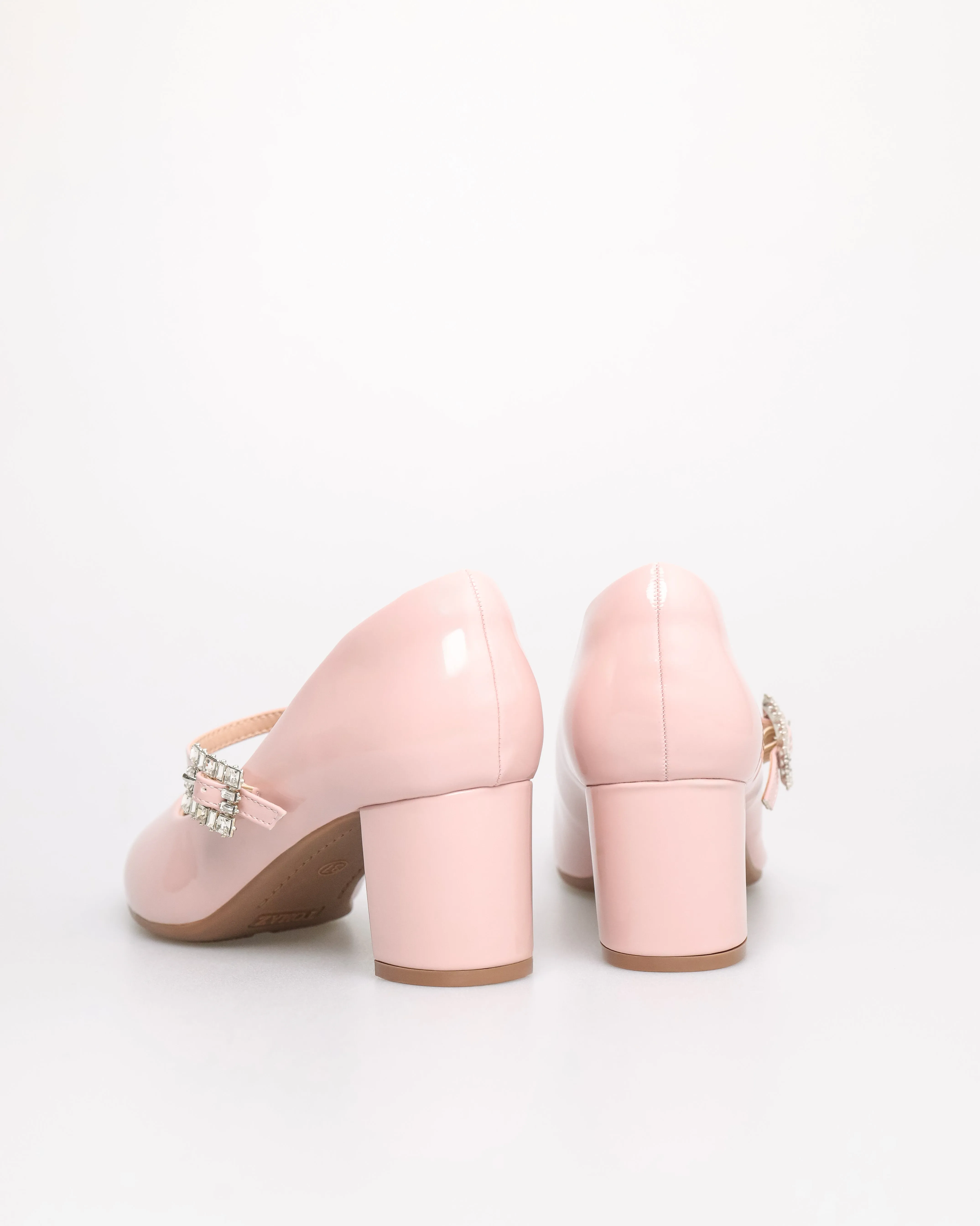 Tomaz NN442 Ladies Ballerina Crystal Buckle Heels