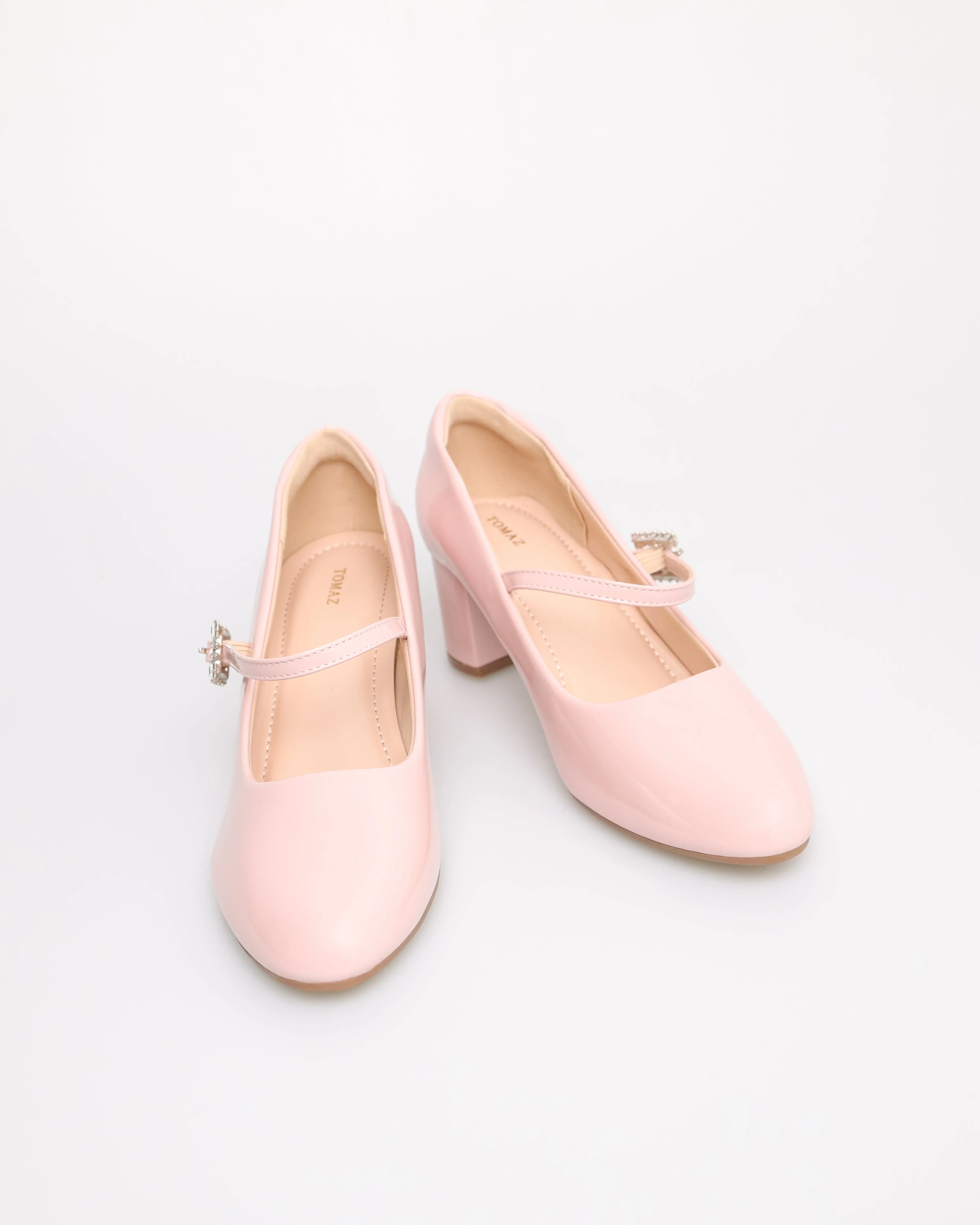 Tomaz NN442 Ladies Ballerina Crystal Buckle Heels