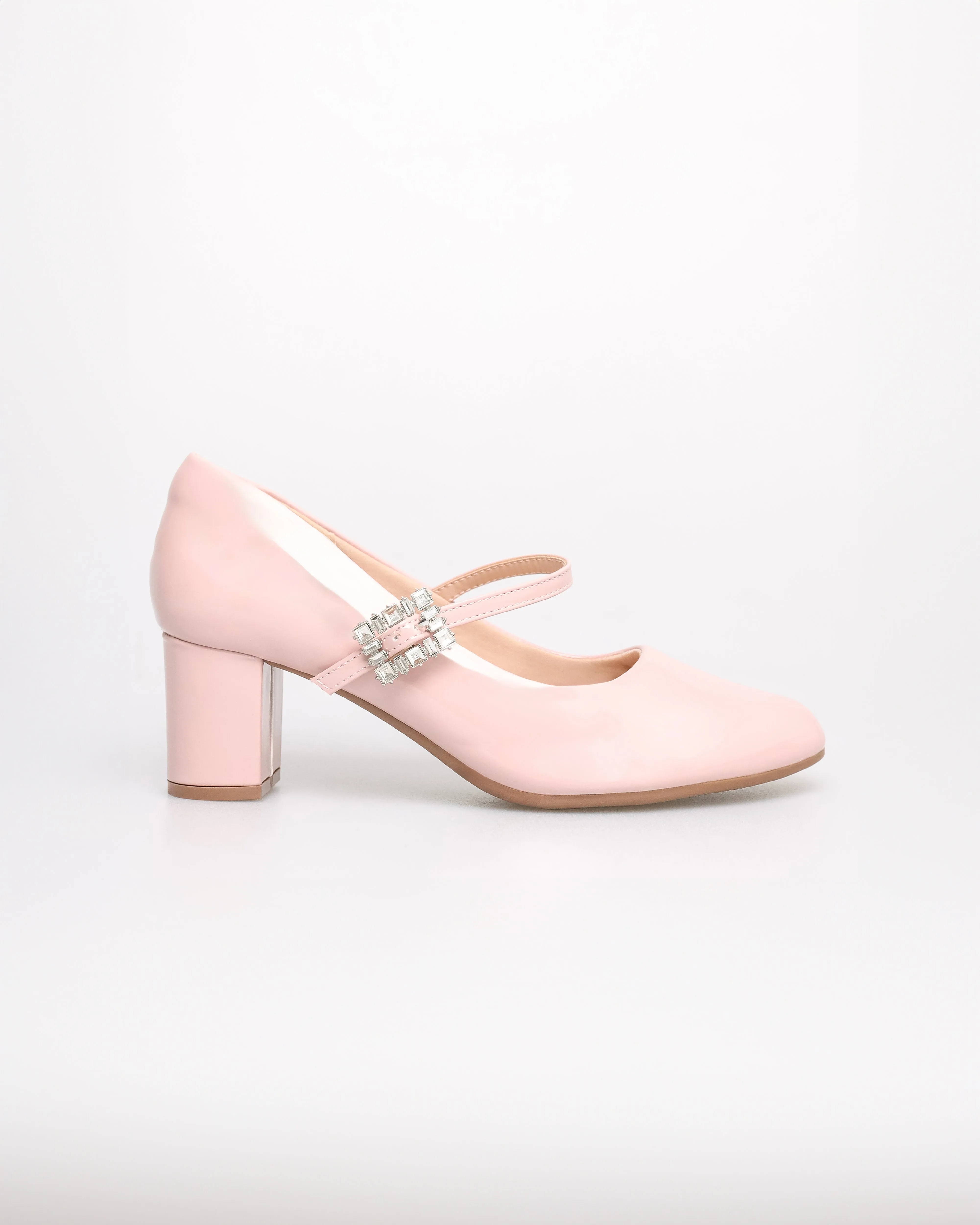 Tomaz NN442 Ladies Ballerina Crystal Buckle Heels
