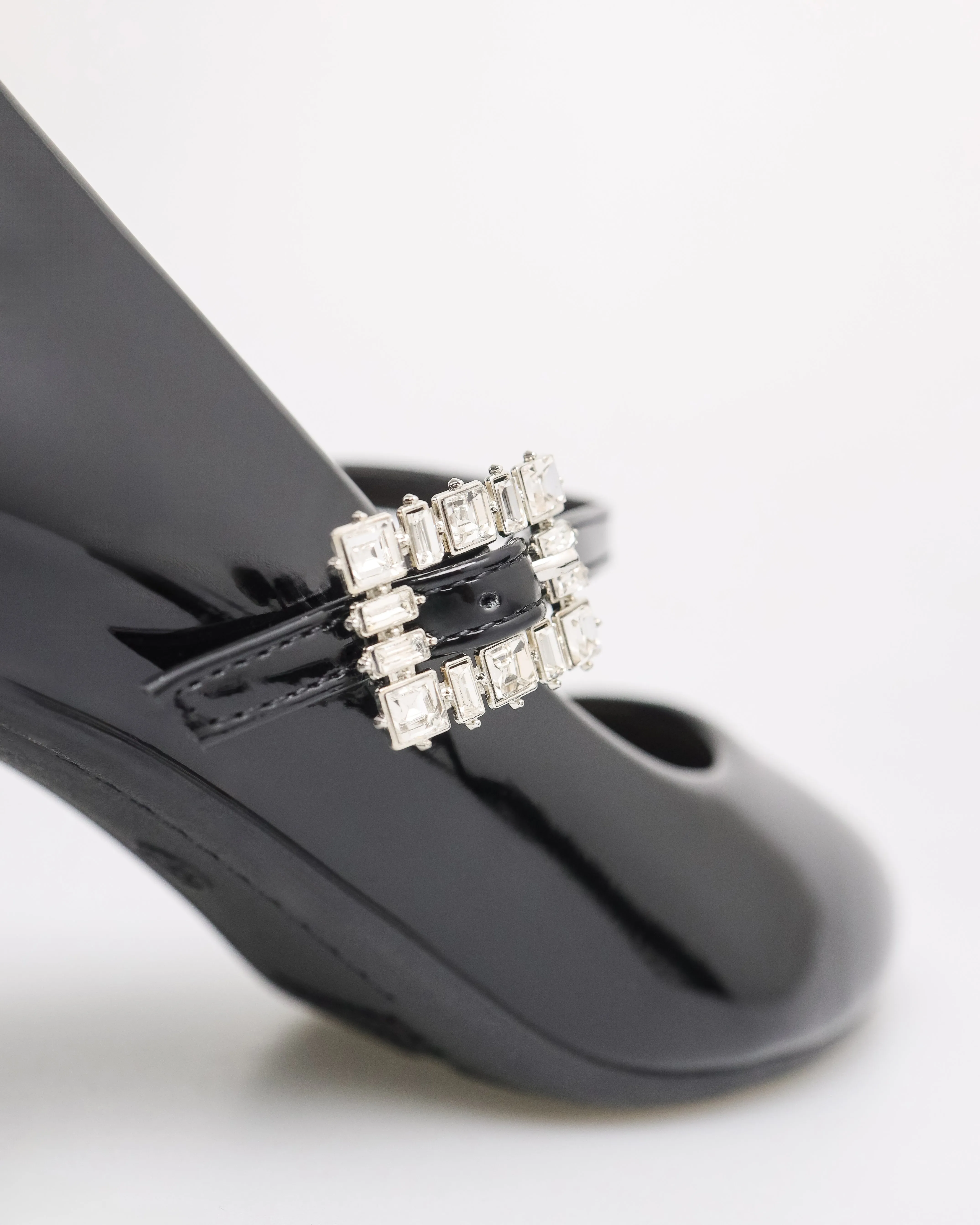 Tomaz NN442 Ladies Ballerina Crystal Buckle Heels