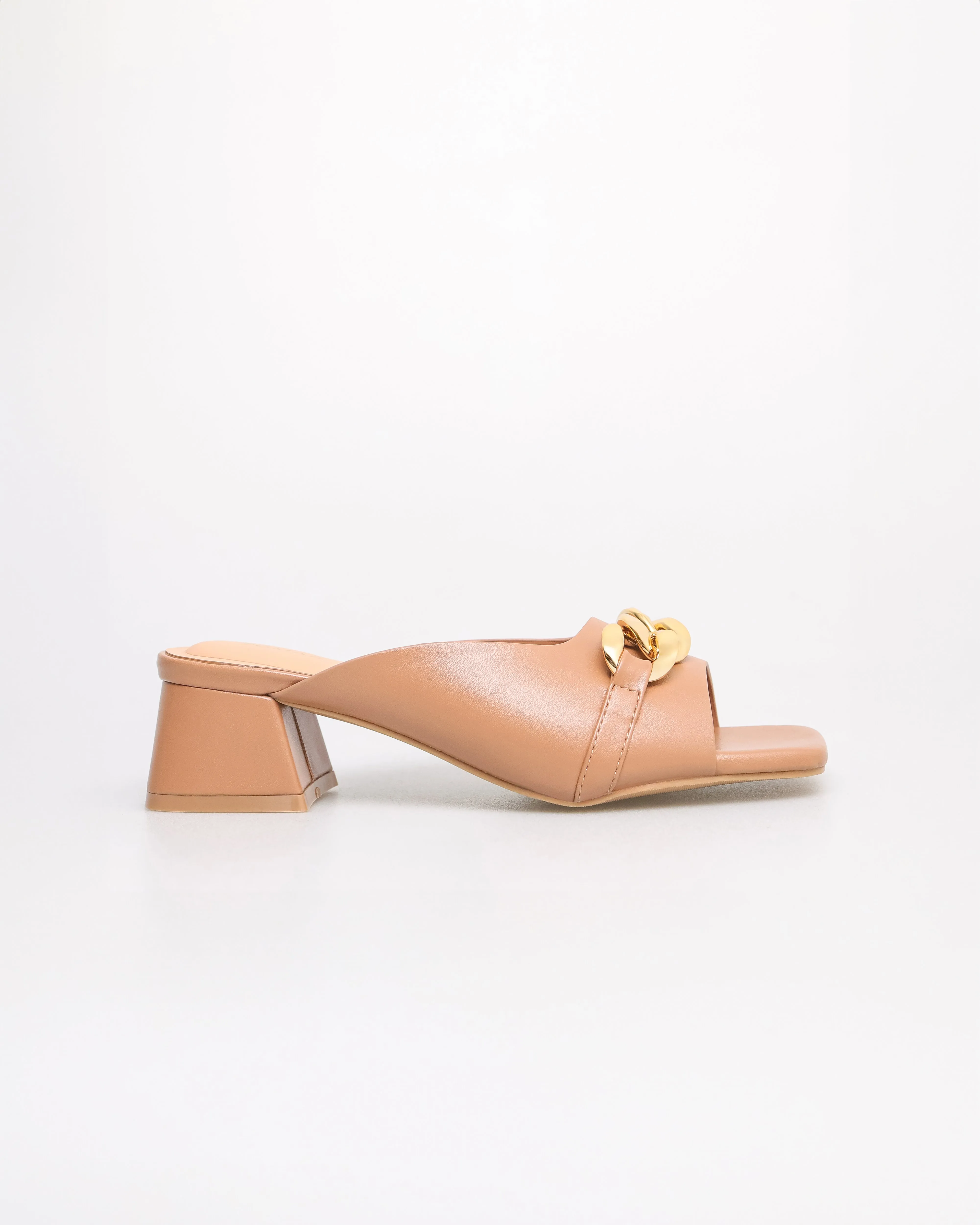 Tomaz YX179 Ladies Gold Buckle Heels