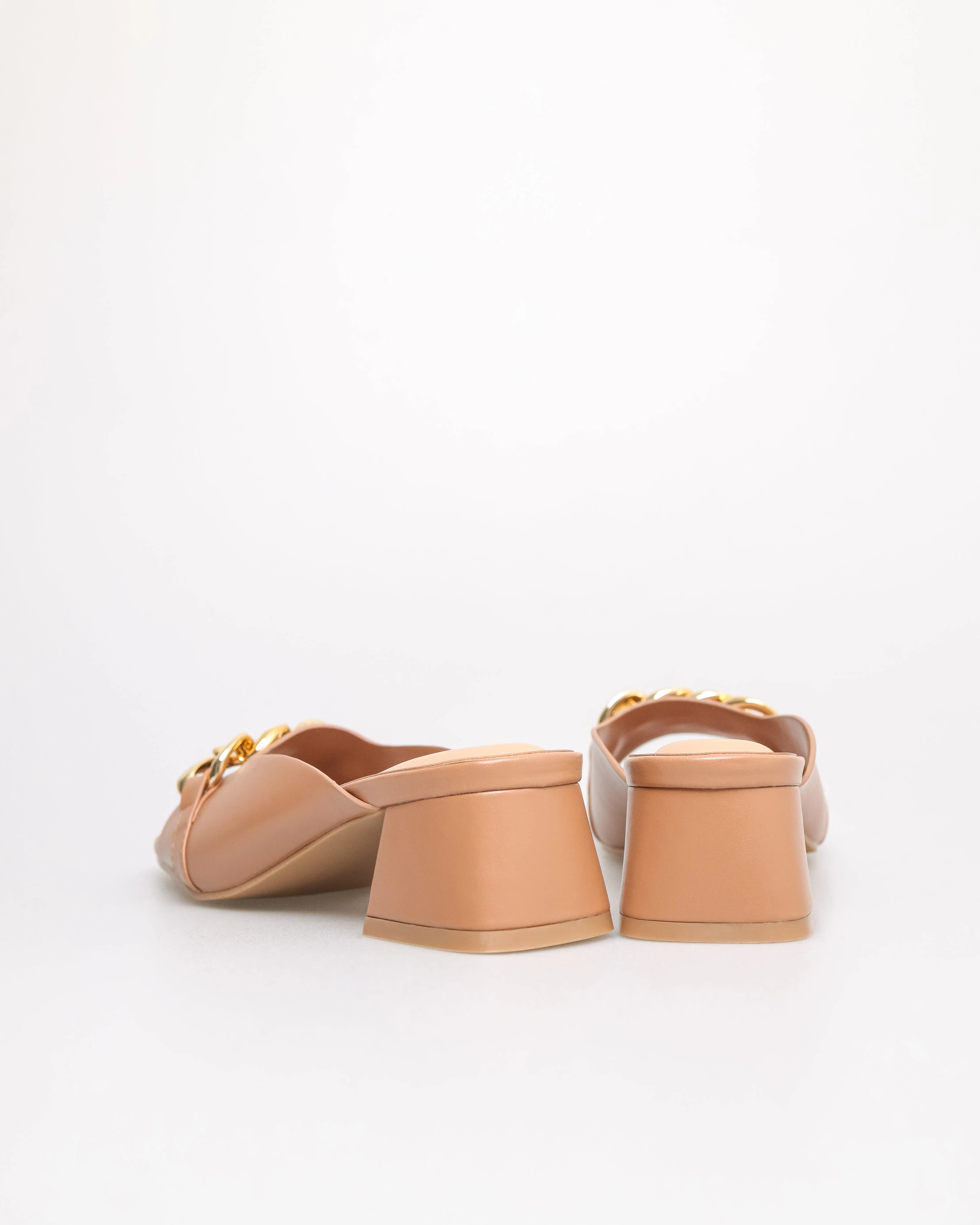 Tomaz YX179 Ladies Gold Buckle Heels